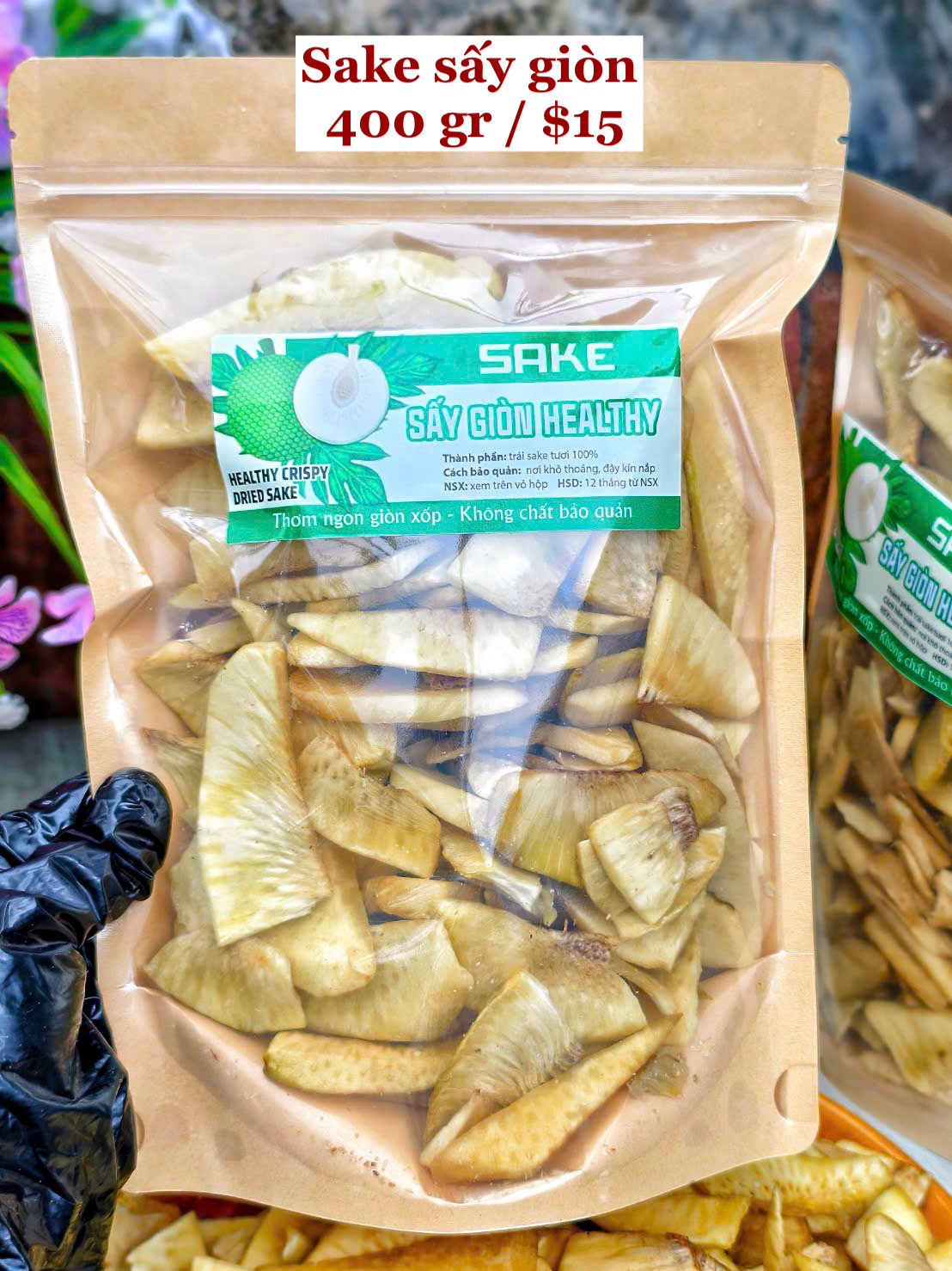 Sakê sấy giòn