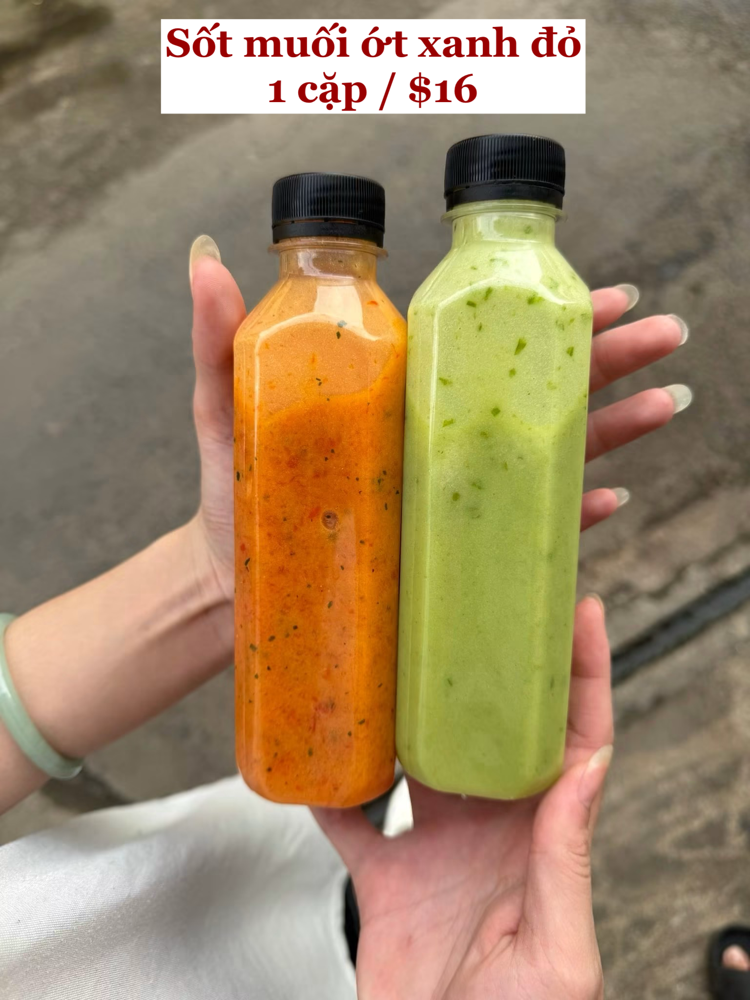 Set muối chấm ớt xanh đỏ