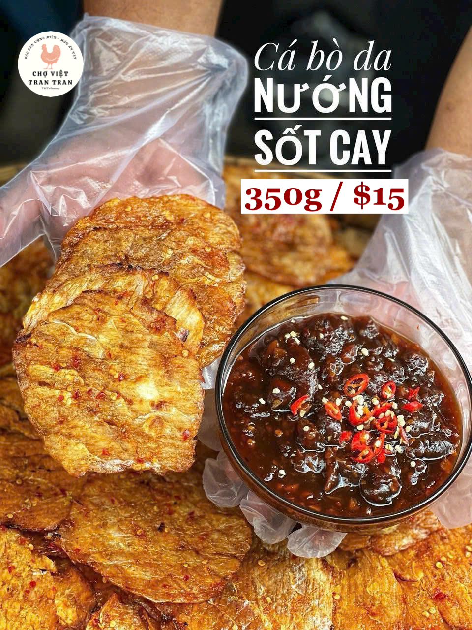 Cá bò nướng sốt cay