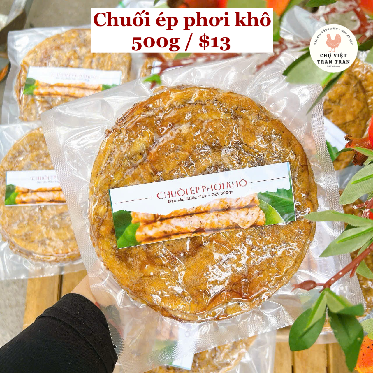 Chuối ép phơi khô