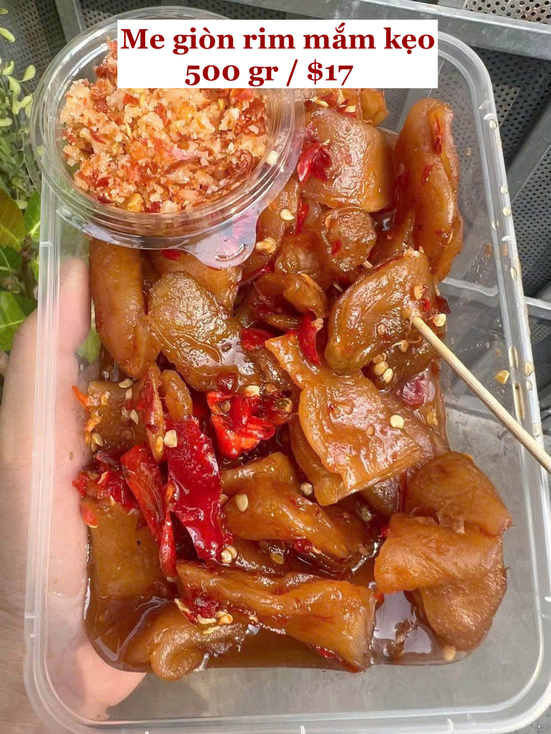 Me giòn rim mắm kẹo