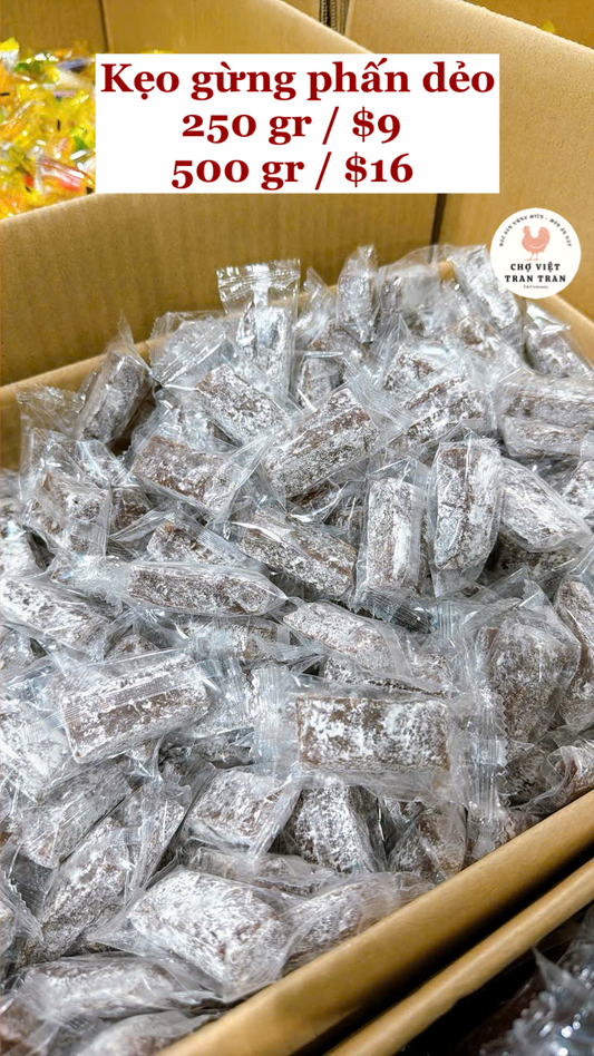 Kẹo chuối gừng phấn dẻo