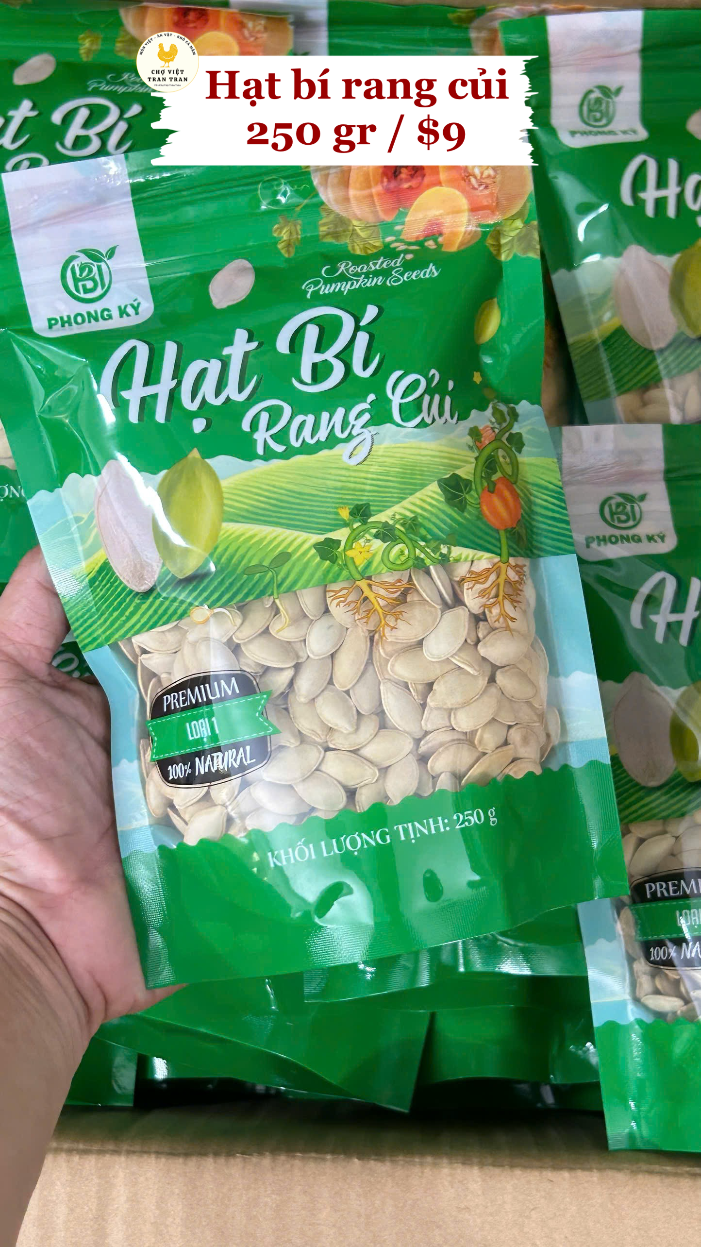 Hạt bí nhân xanh