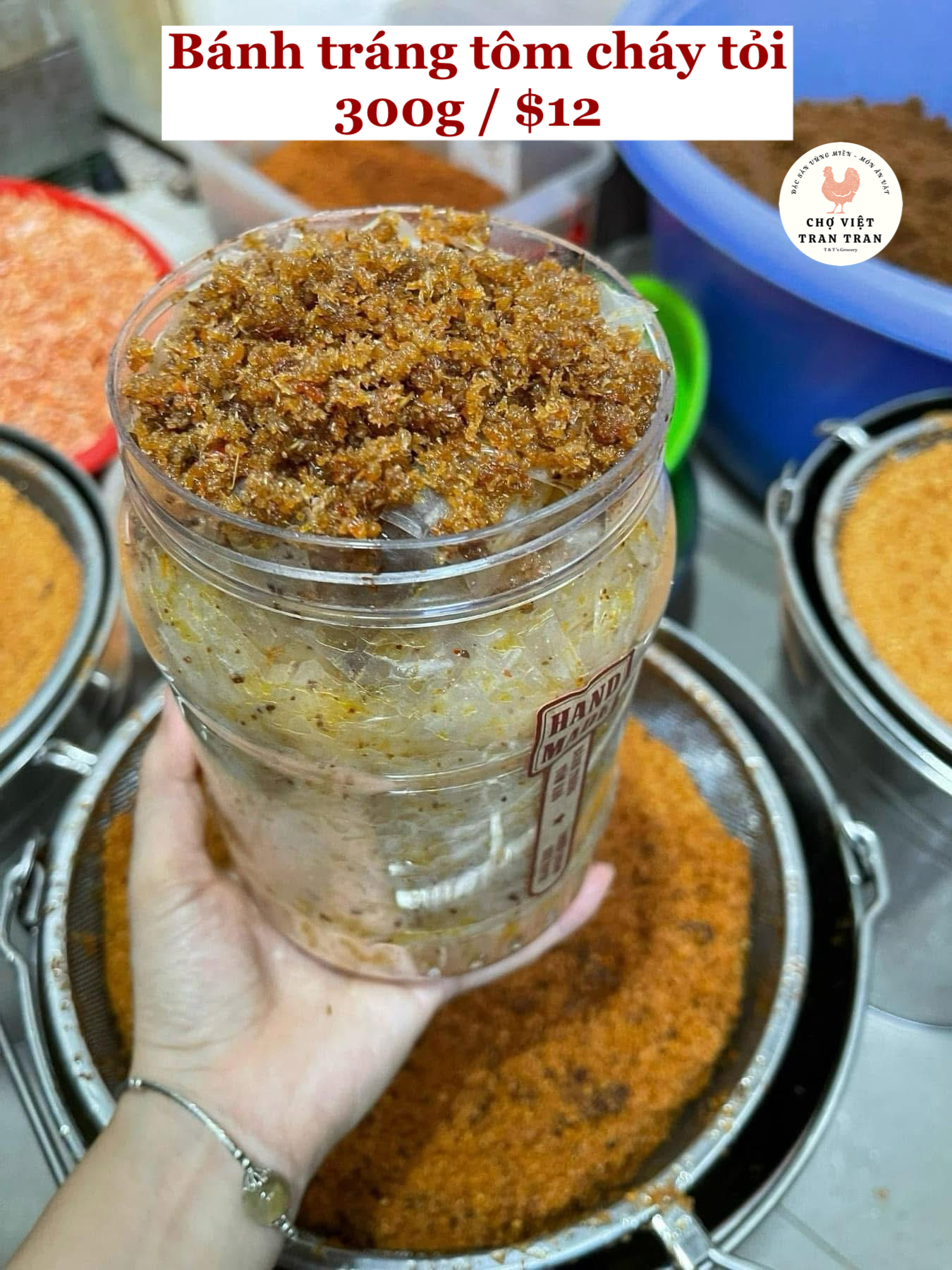 Bánh tráng tôm cháy tỏi