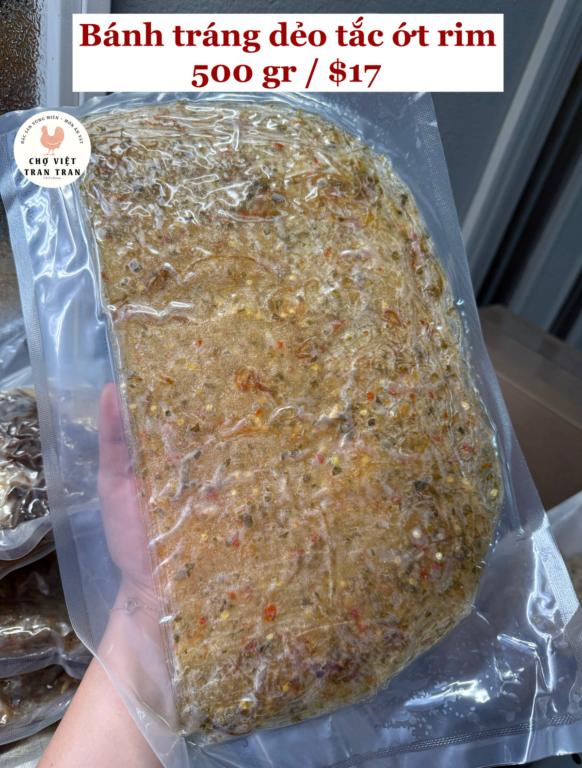 Bánh tráng dẻo tắc ớt rim