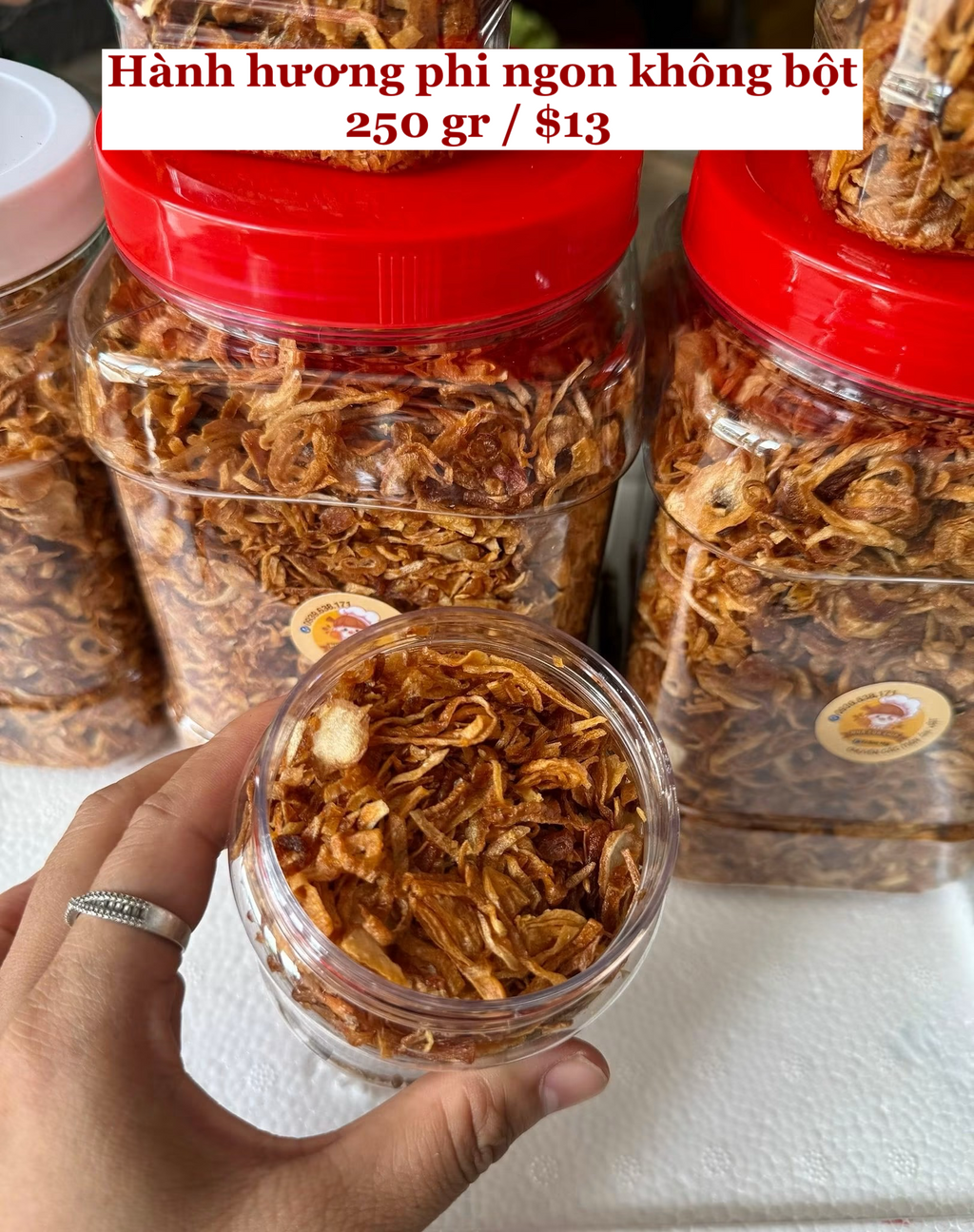 Hành phi ngon không bột
