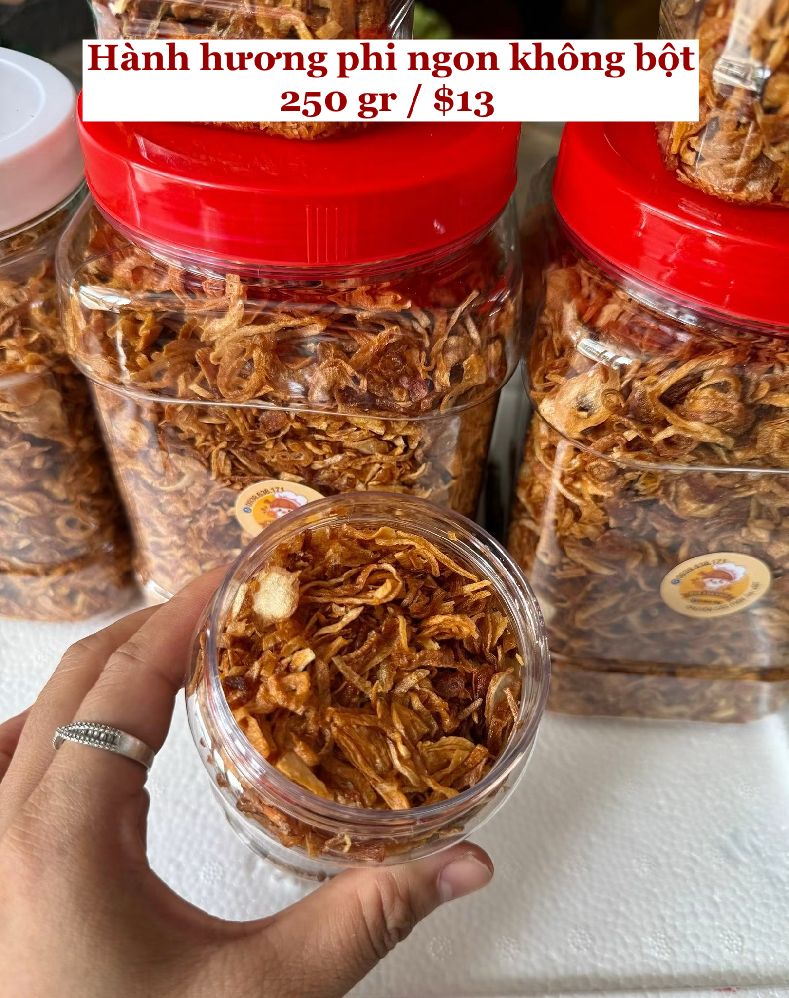 Hành phi ngon không bột