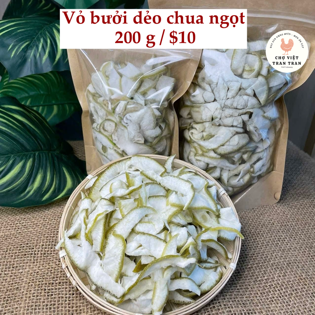 Vỏ bưởi sấy chua ngọt