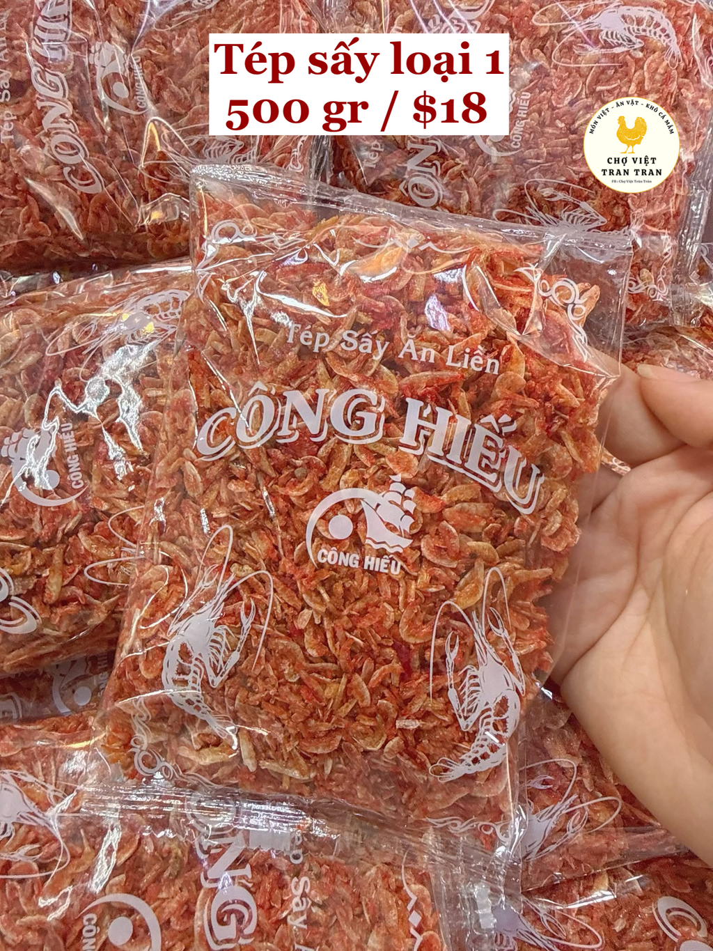 Tép sấy giòn gia vị