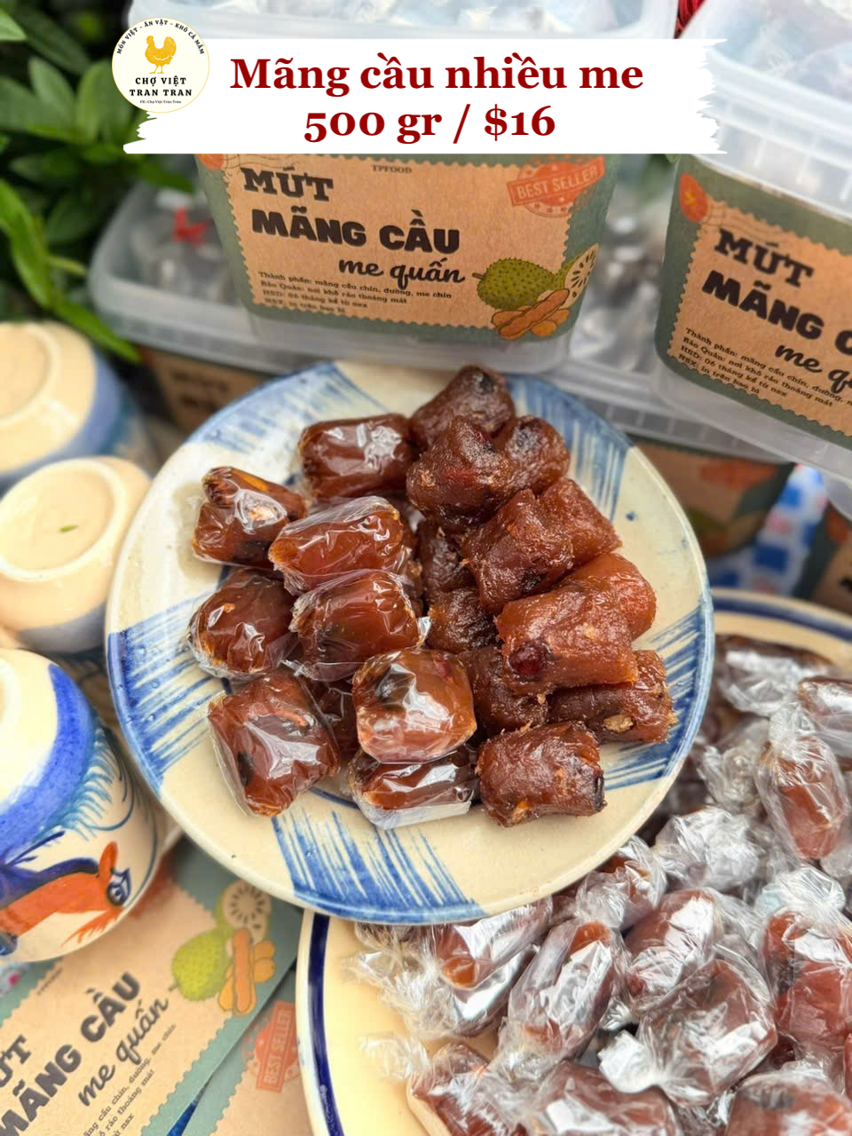 Mứt Mãn cầu me nhiều me