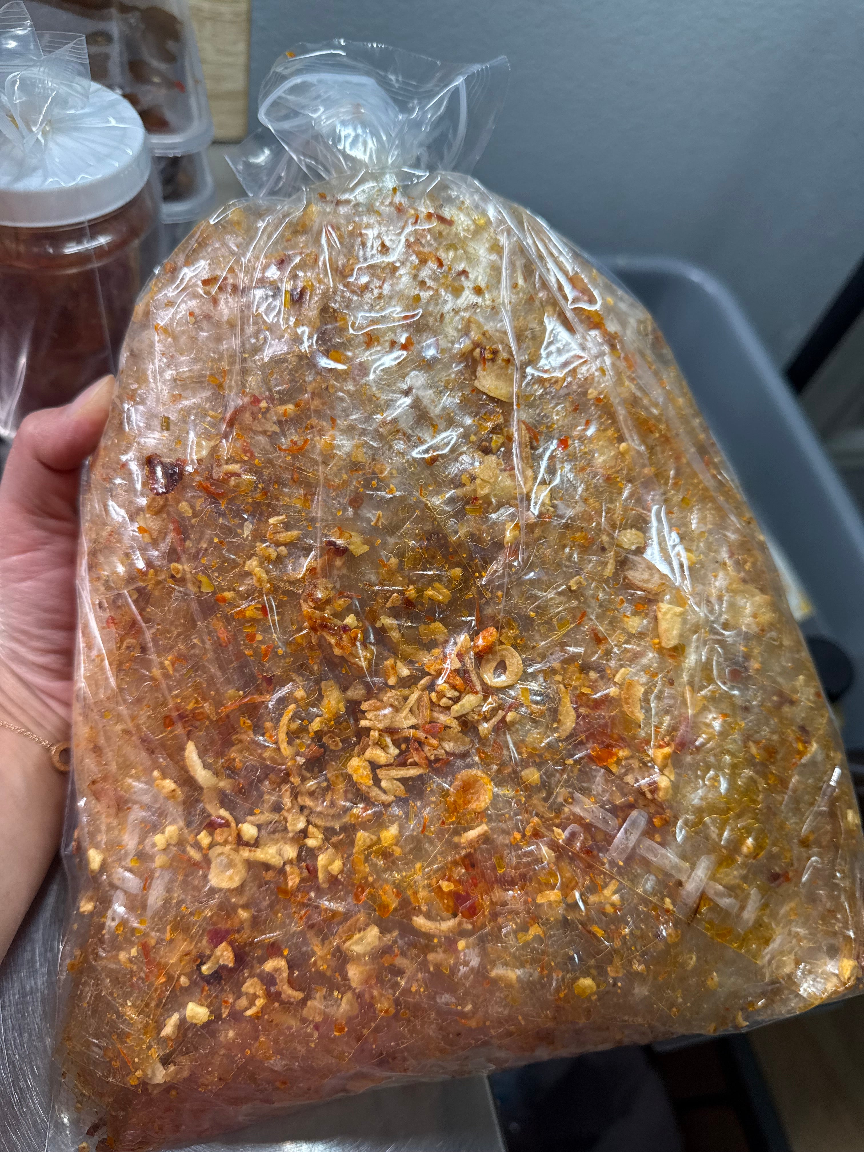 Bánh tráng satế khô bò