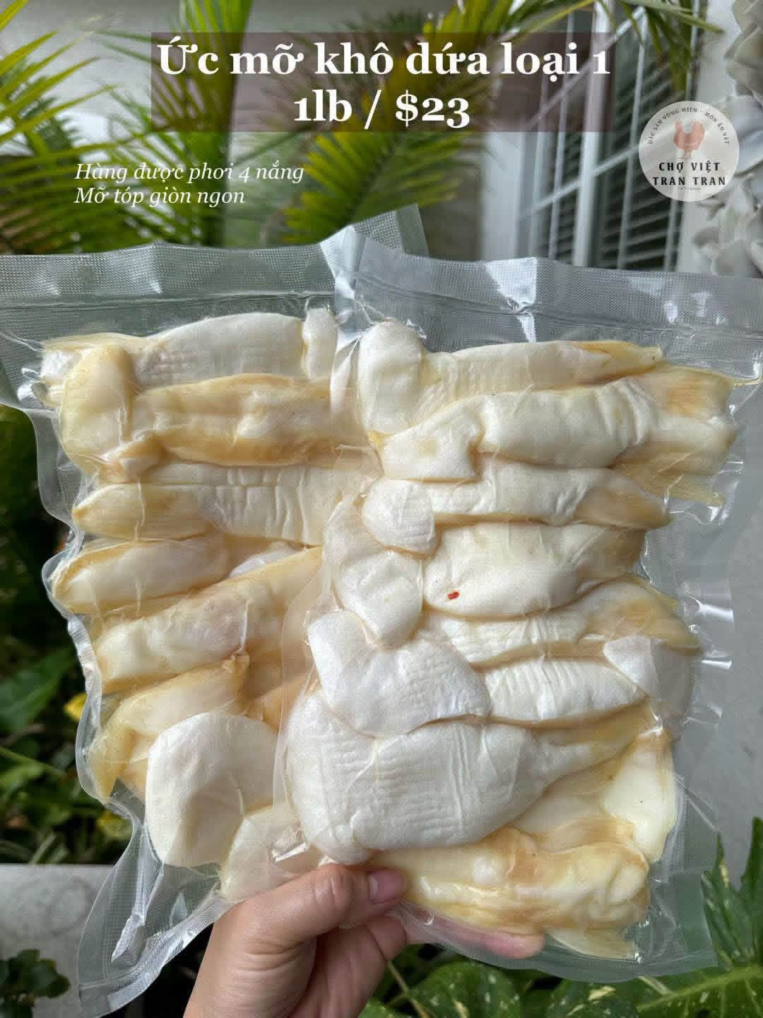 Ức mỡ khô dứa