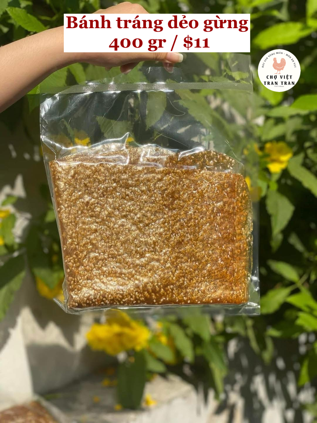 Bánh tráng dẻo gừng
