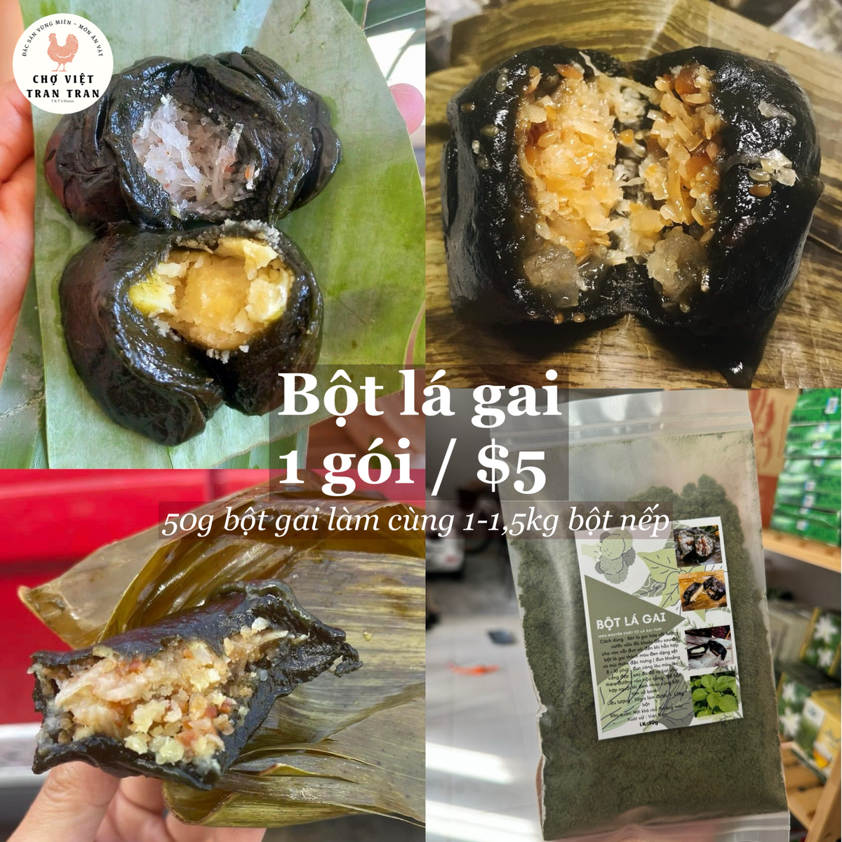 Bột lá gai