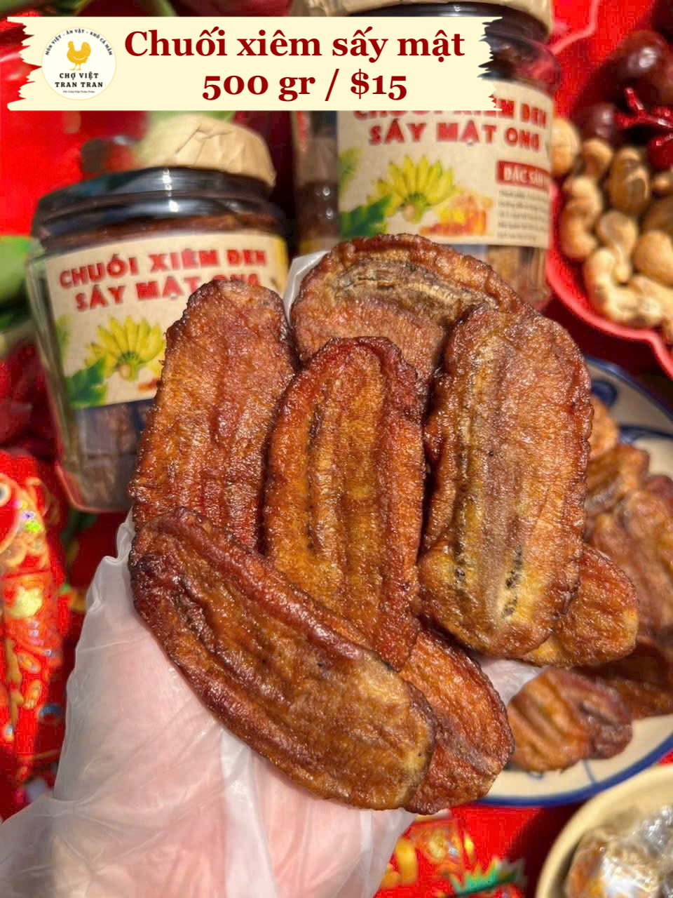 Chuối xiêm sấy mật