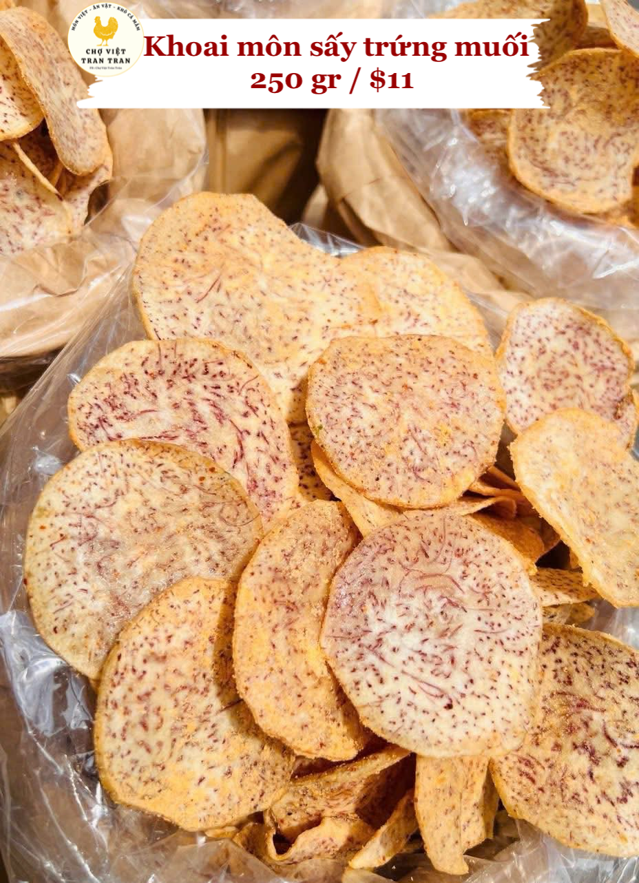 Khoai môn lát trứng muối