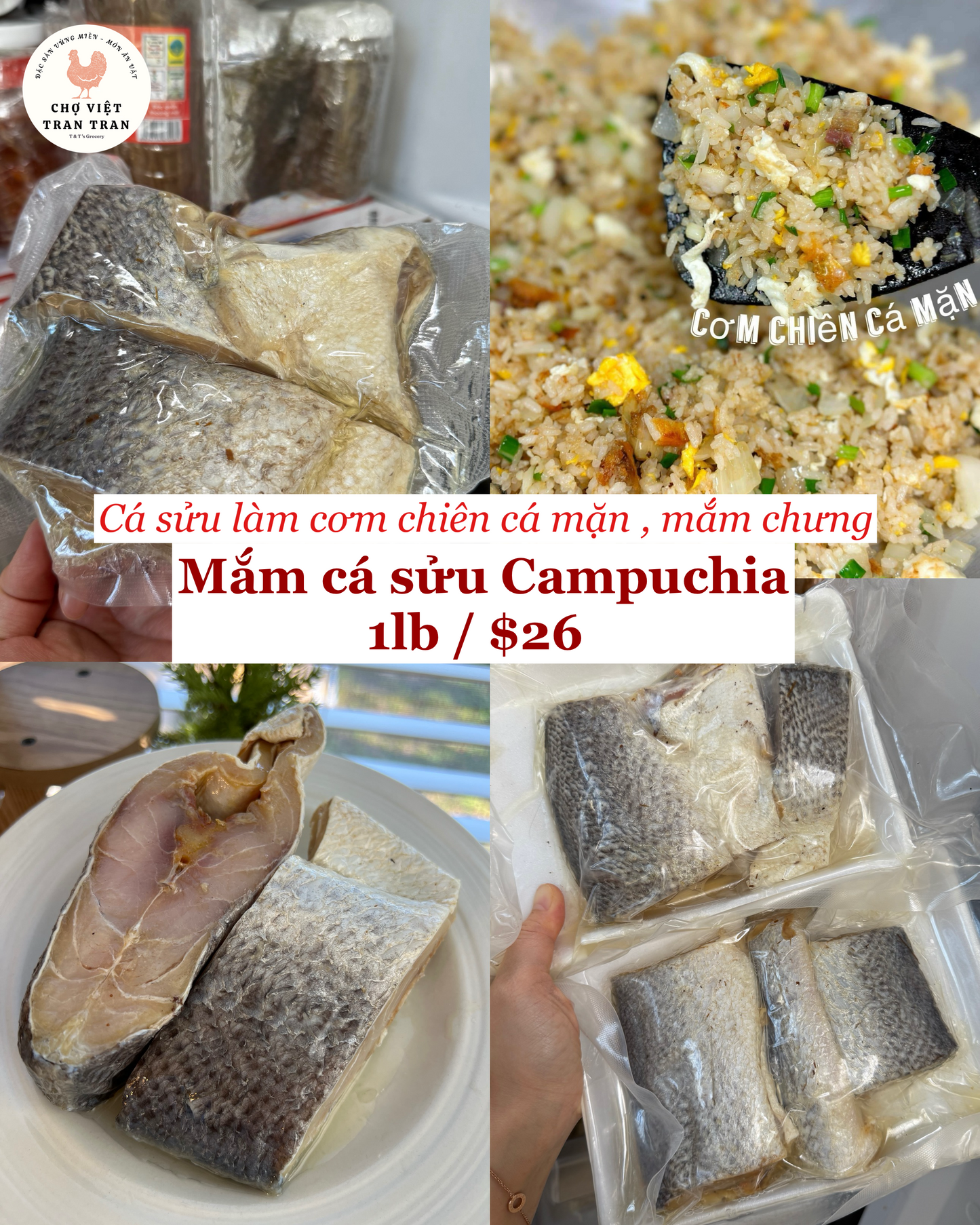 Mắm Cá Sữu - Cá Mặn Làm Cơm Chiên