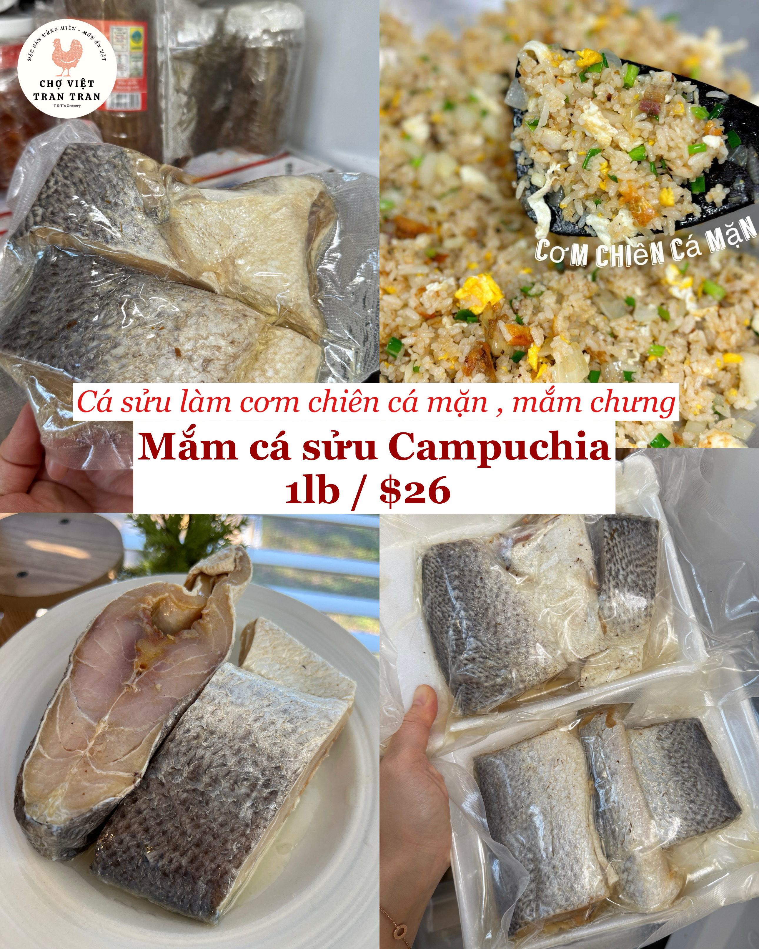 Mắm Cá Sữu - Cá Mặn Làm Cơm Chiên