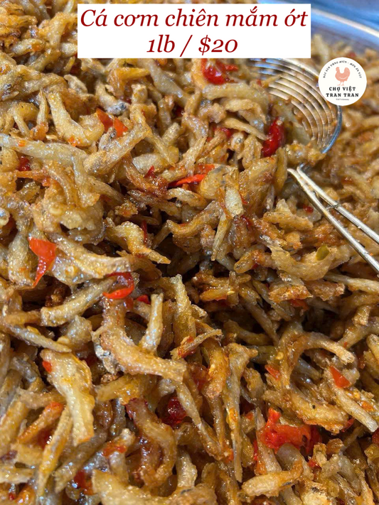 Cá cơm chiên mắm ớt