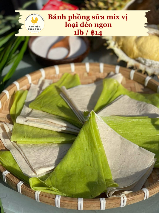 Bánh phồng sữa mix vị dẻo ngon