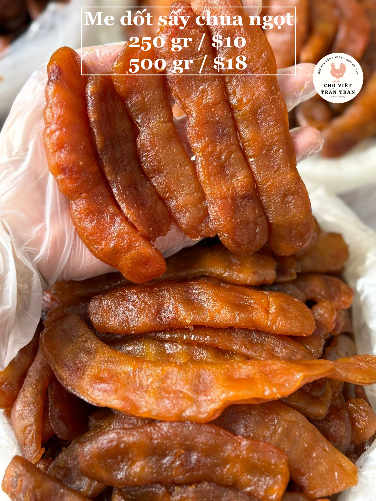 Me dốt sấy chua ngọt