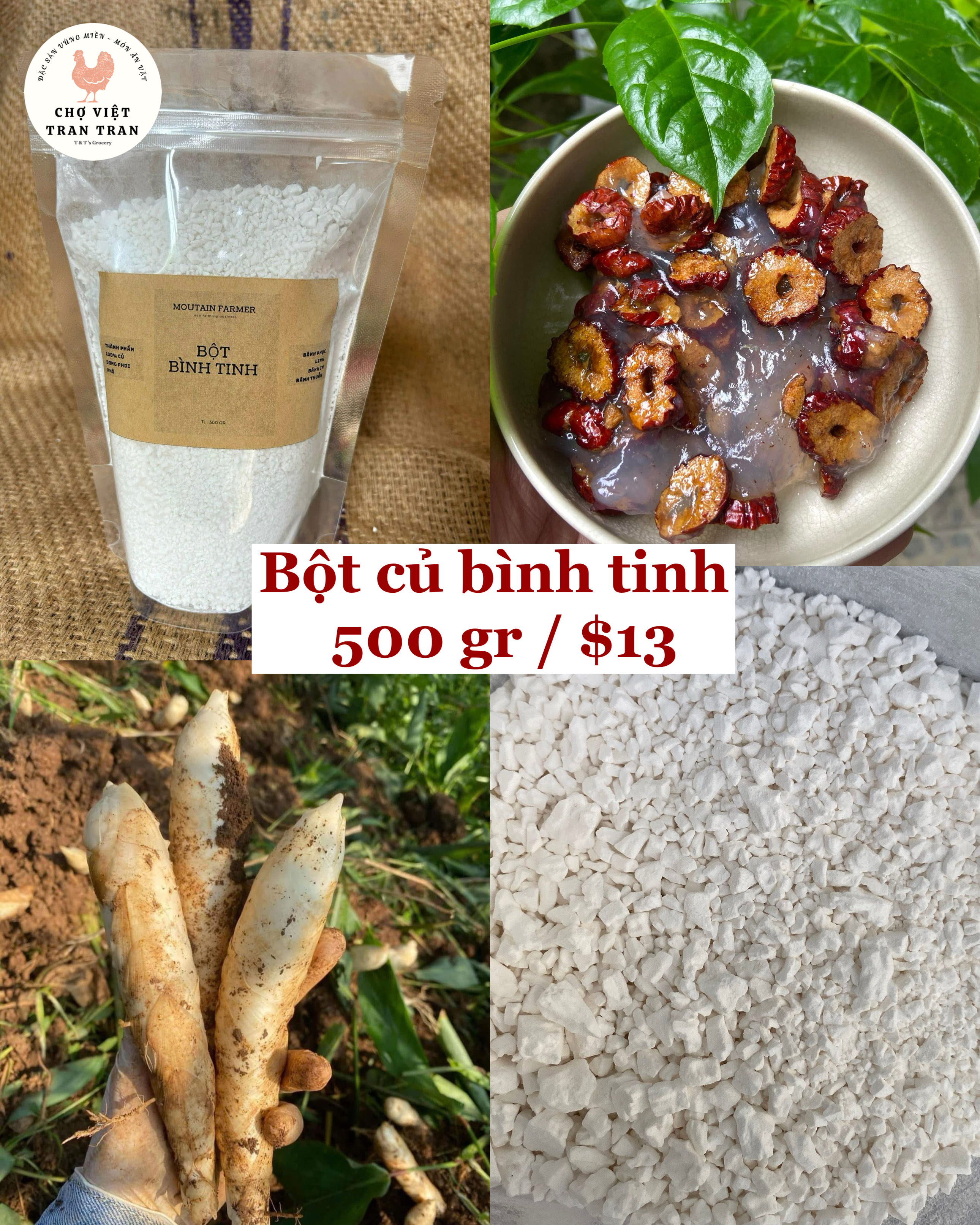 Bột củ bình tinh