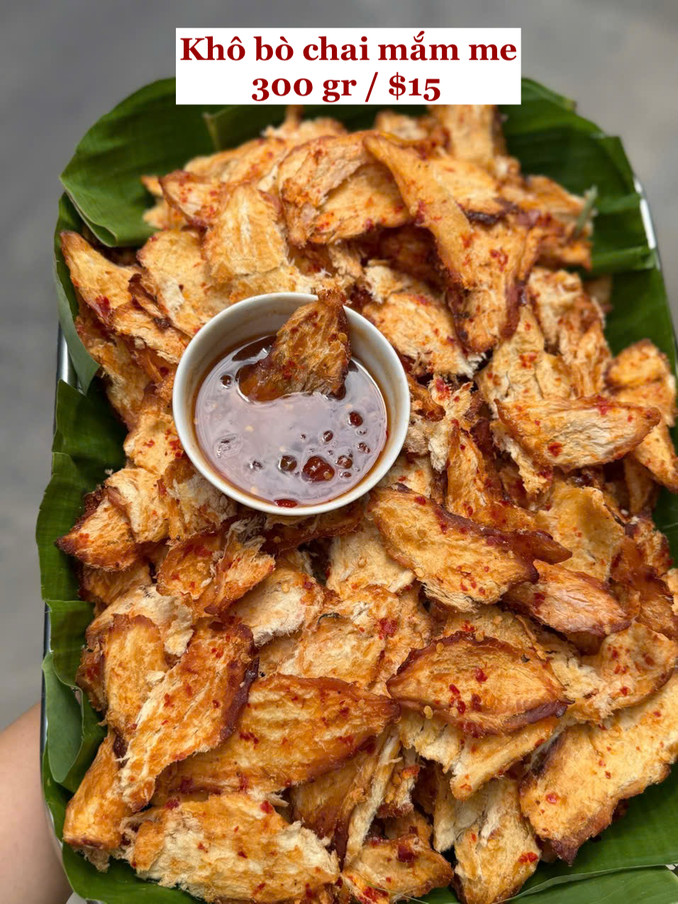 Khô bò chai mắm me