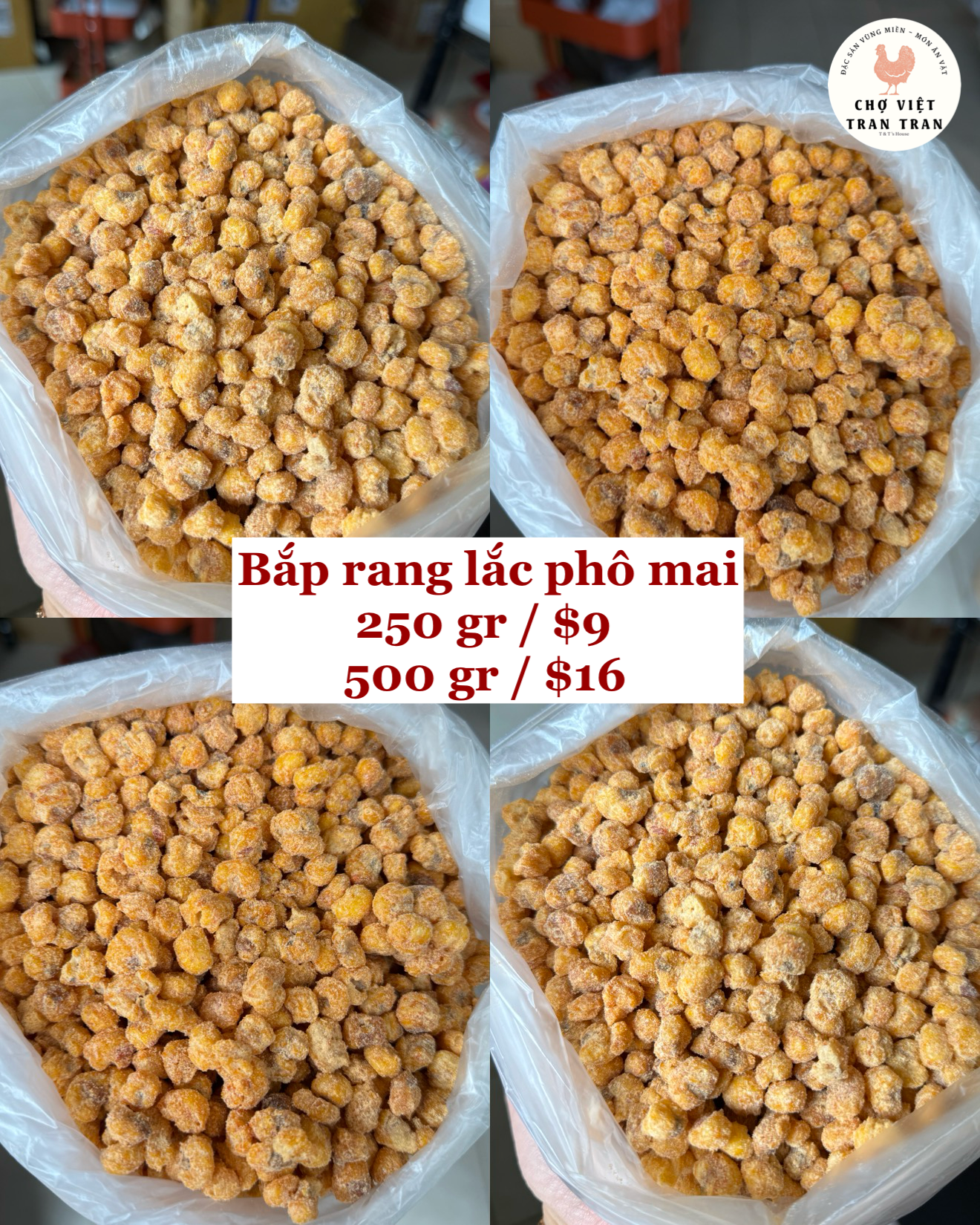 Bắp rang lắc phô mai