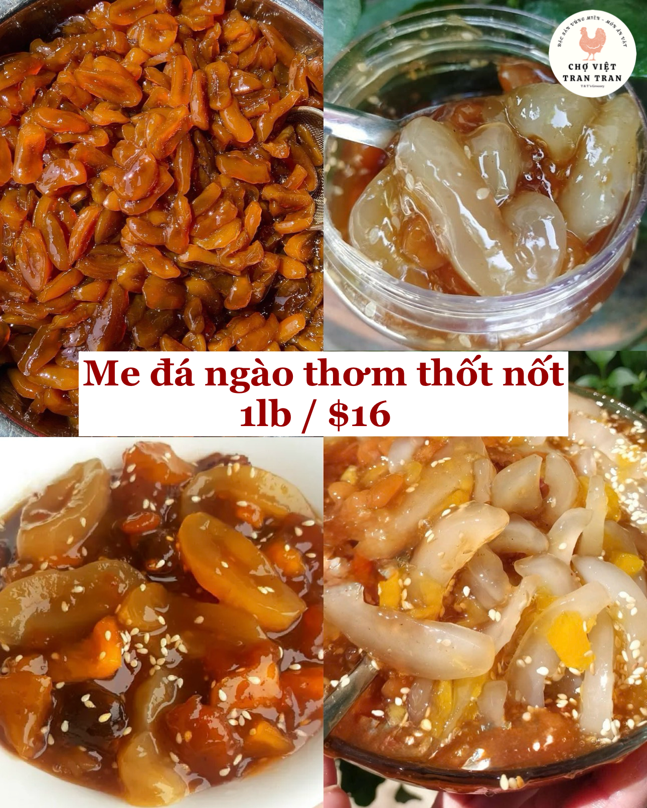 Me đá ngào thơm thốt nốt