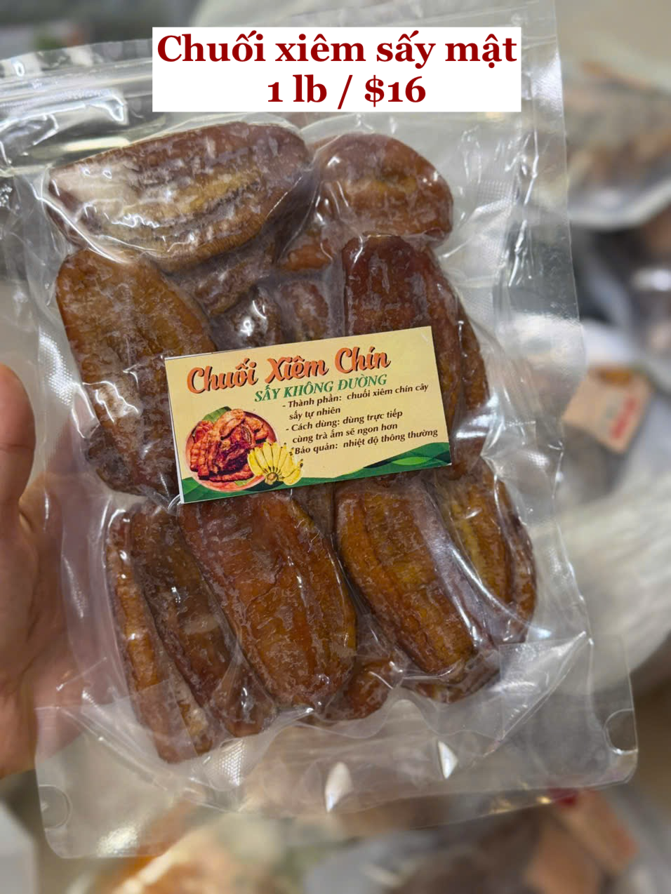 Chuối xiêm sấy mật