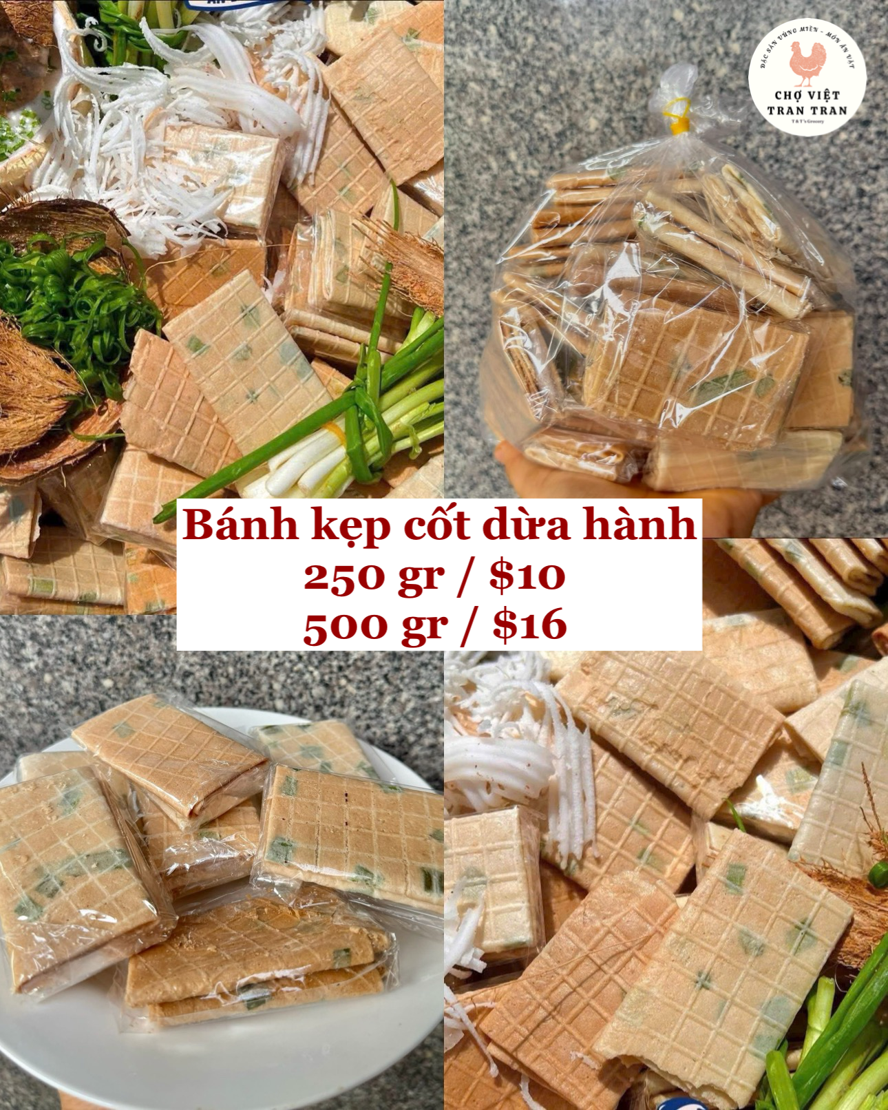 Bánh Kẹp Cốt Dừa Hành