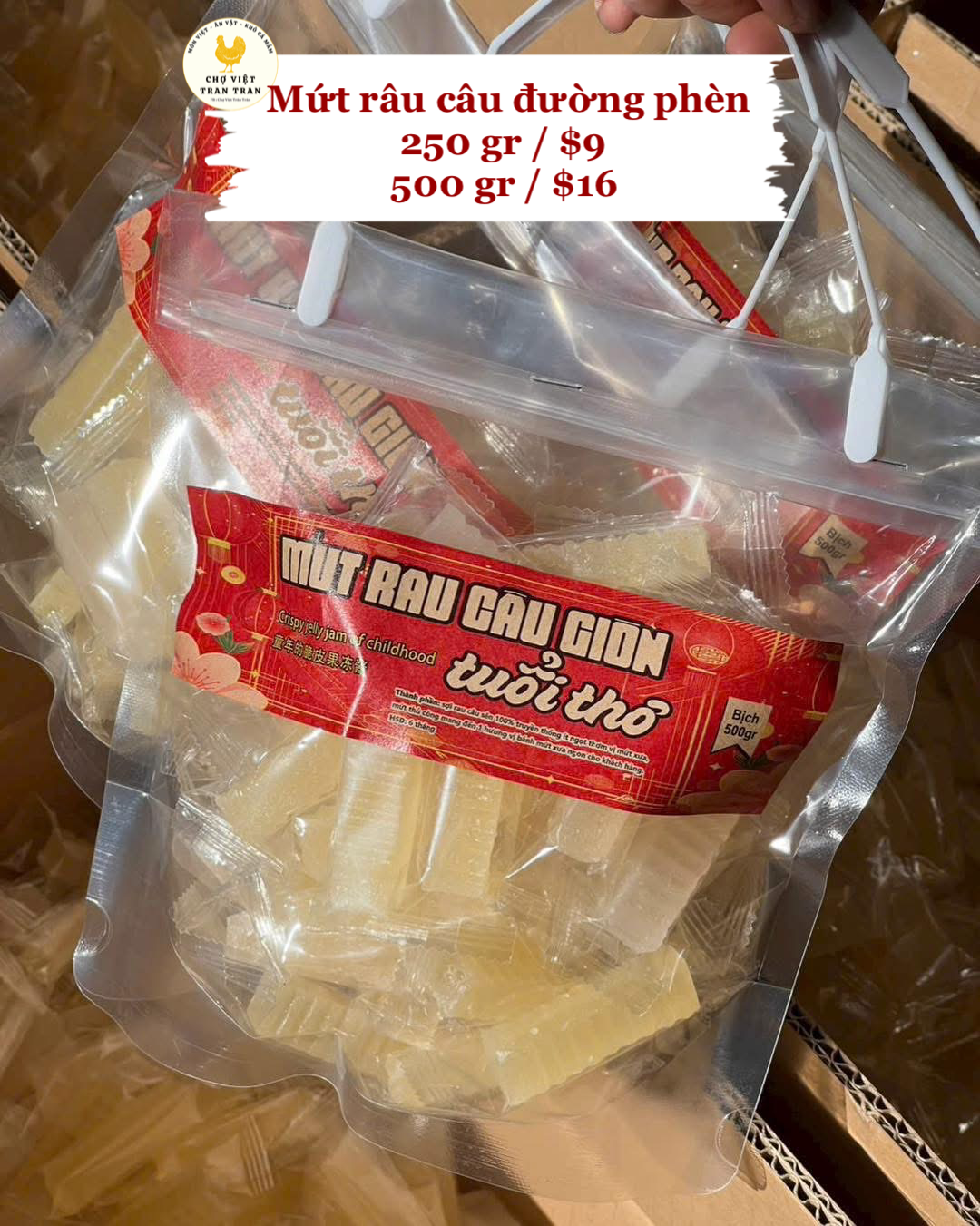 Mứt râu câu đường phèn