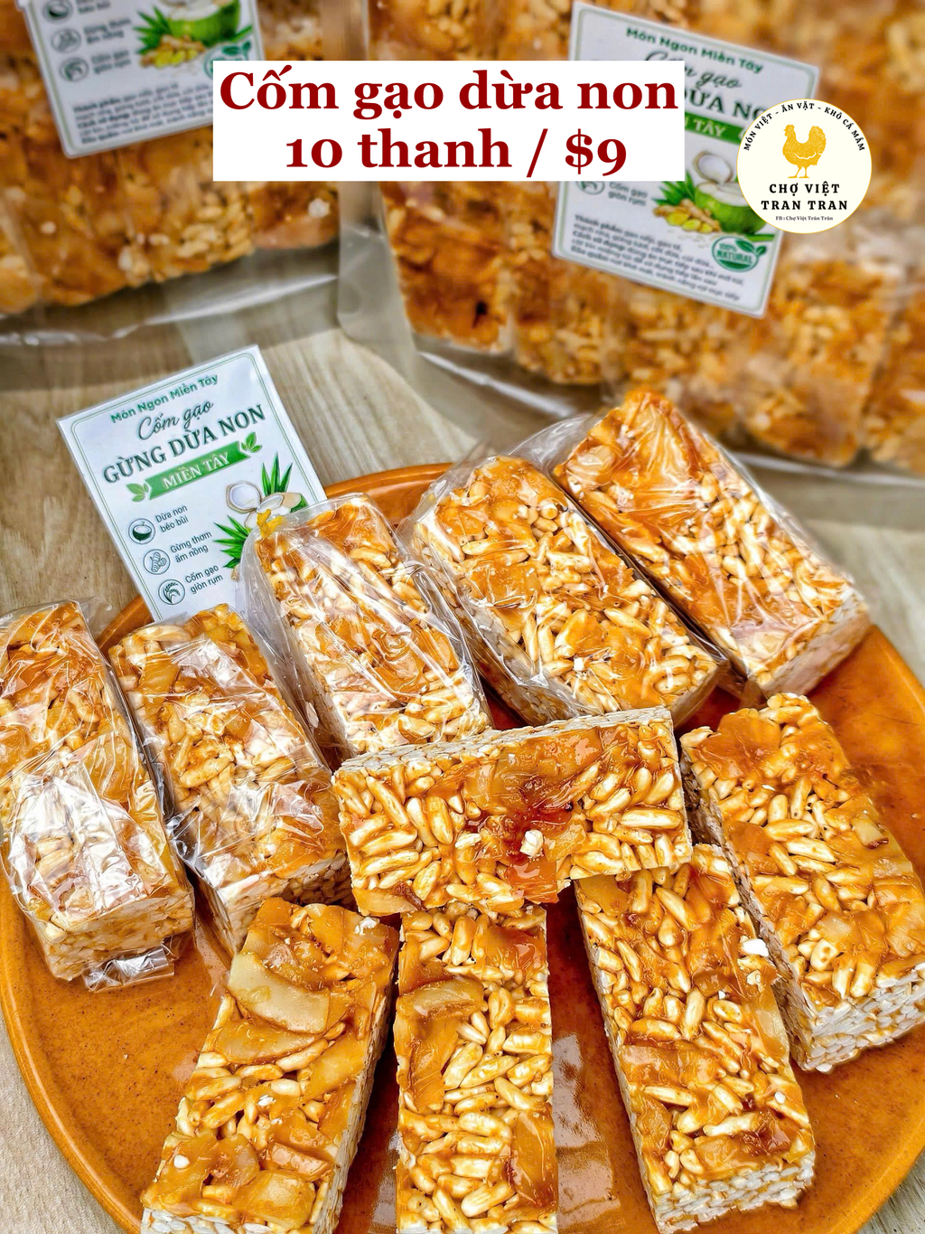 Cốm Gạo Dừa Miền Tây