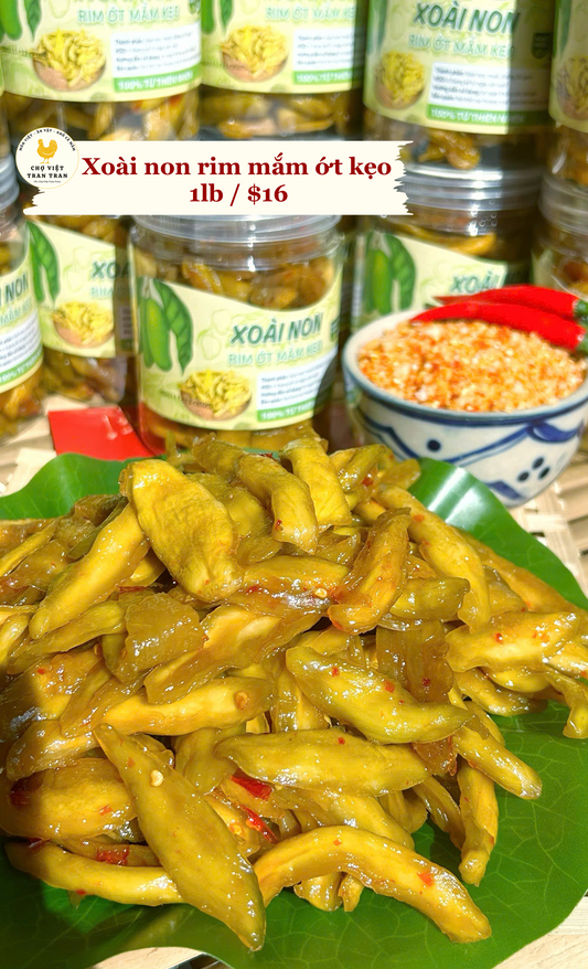 Xoài non rim mắm ớt kẹo