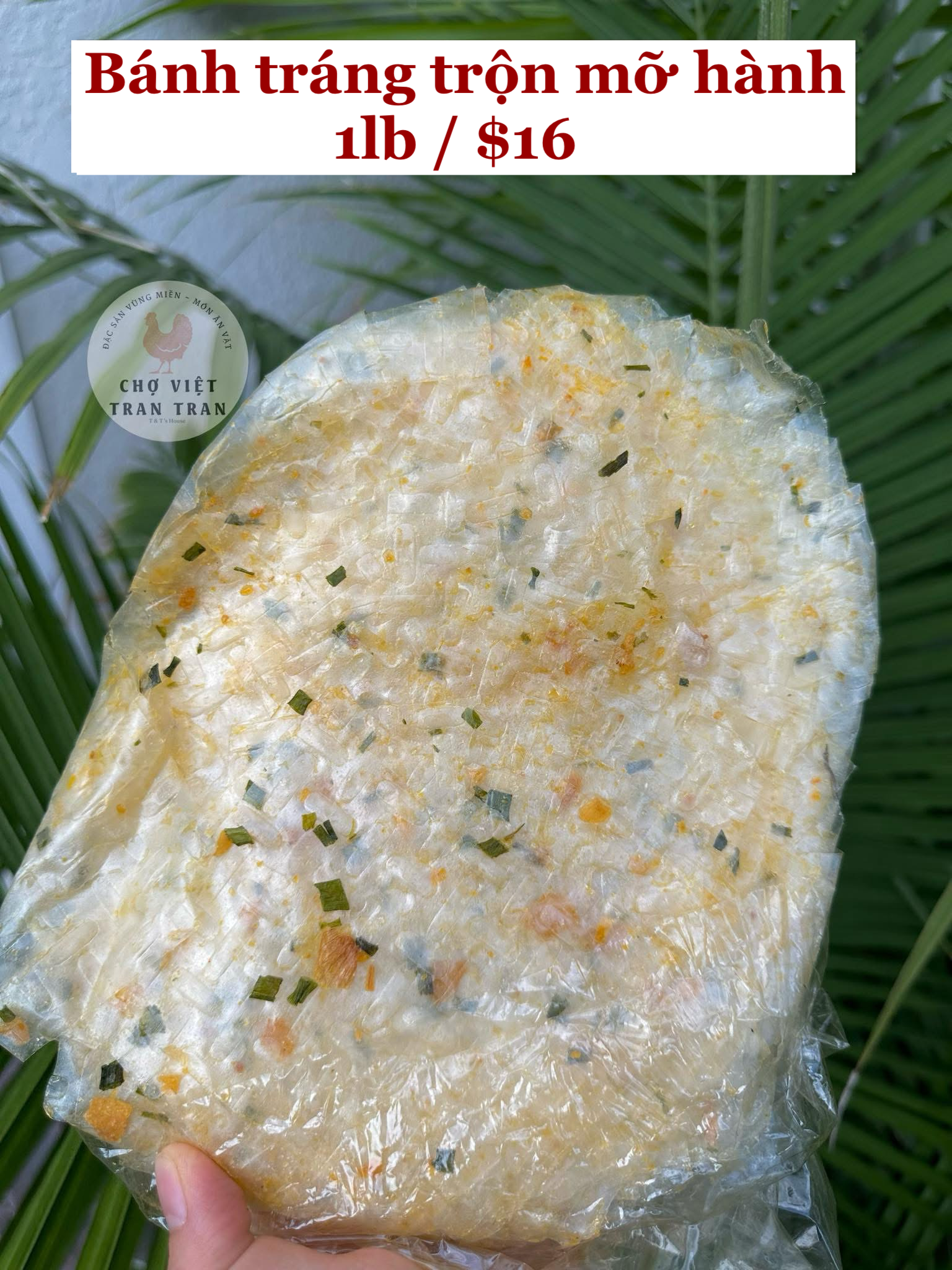 Bánh tráng trộn mỡ hành