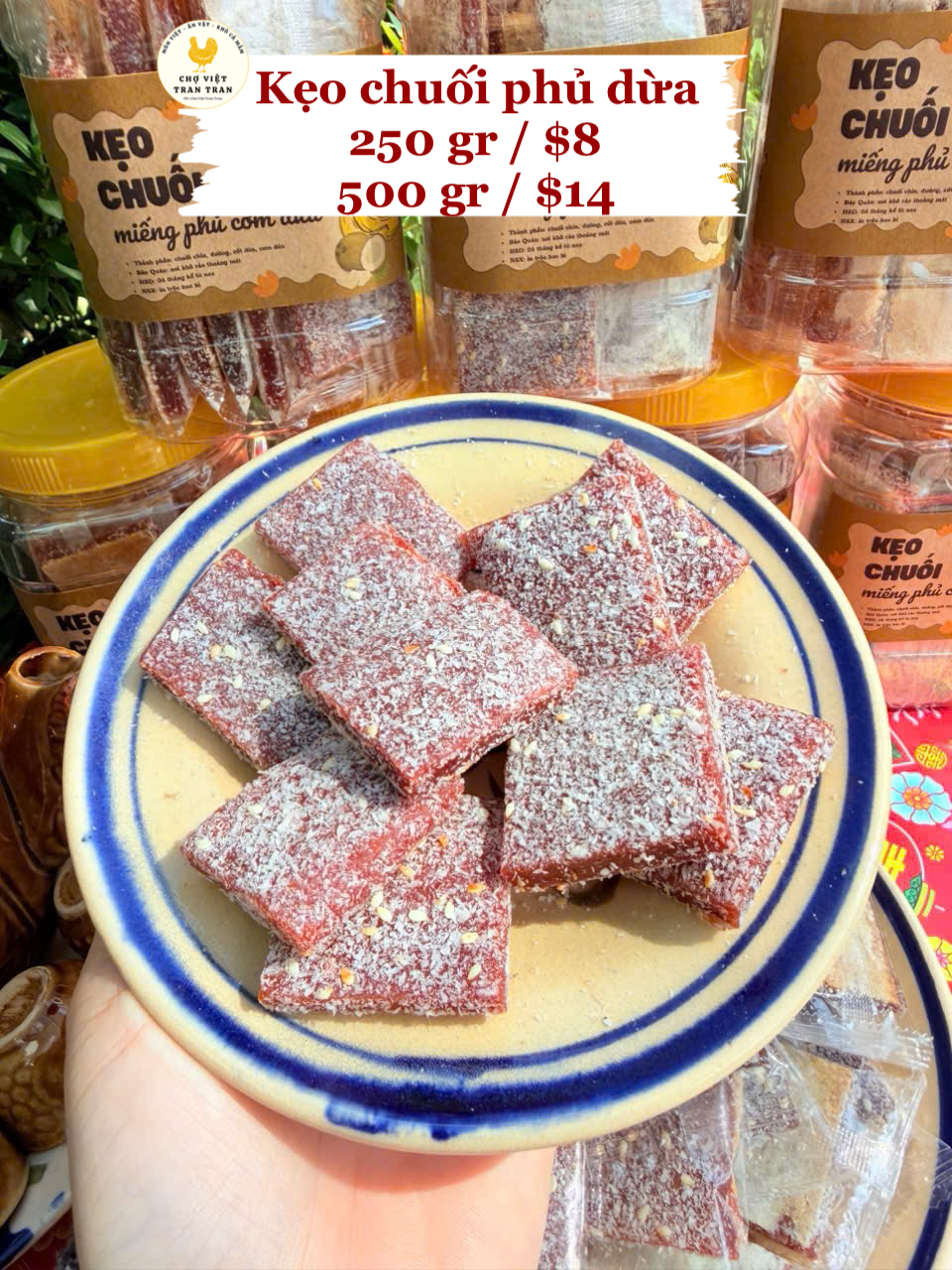 Kẹo chuối phủ dừa