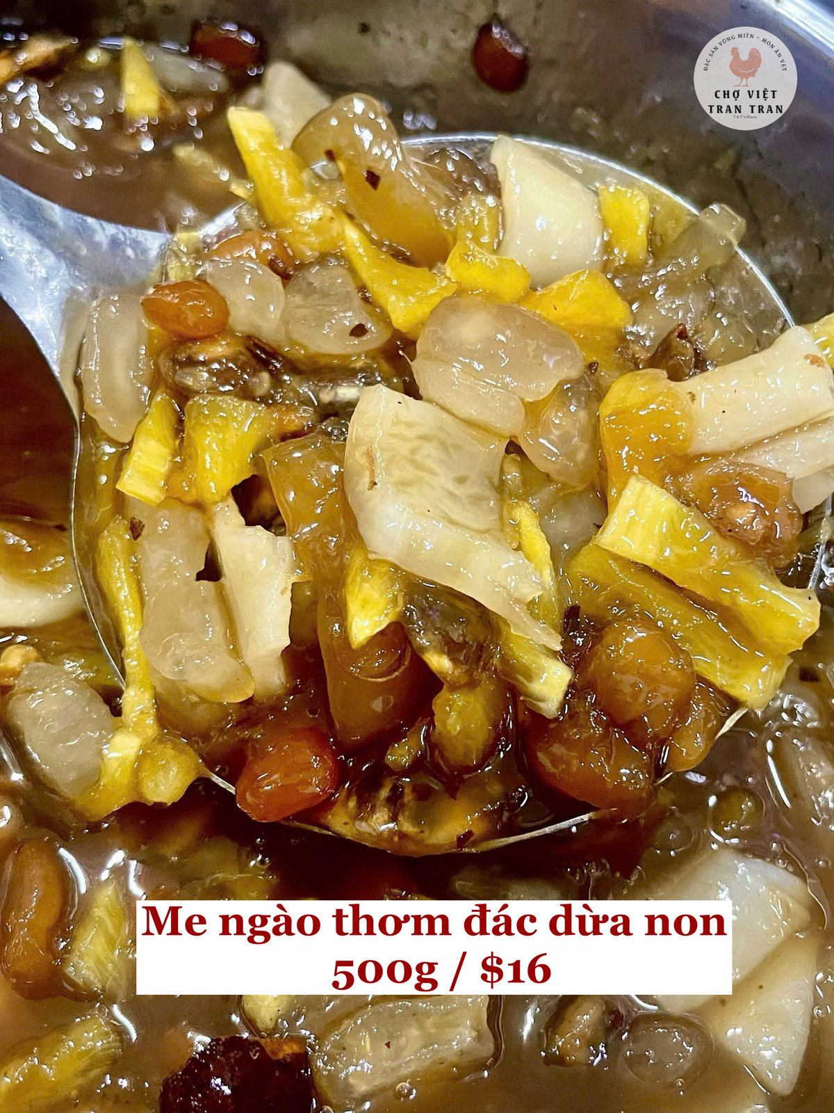Me ngào thơm đác dừa non