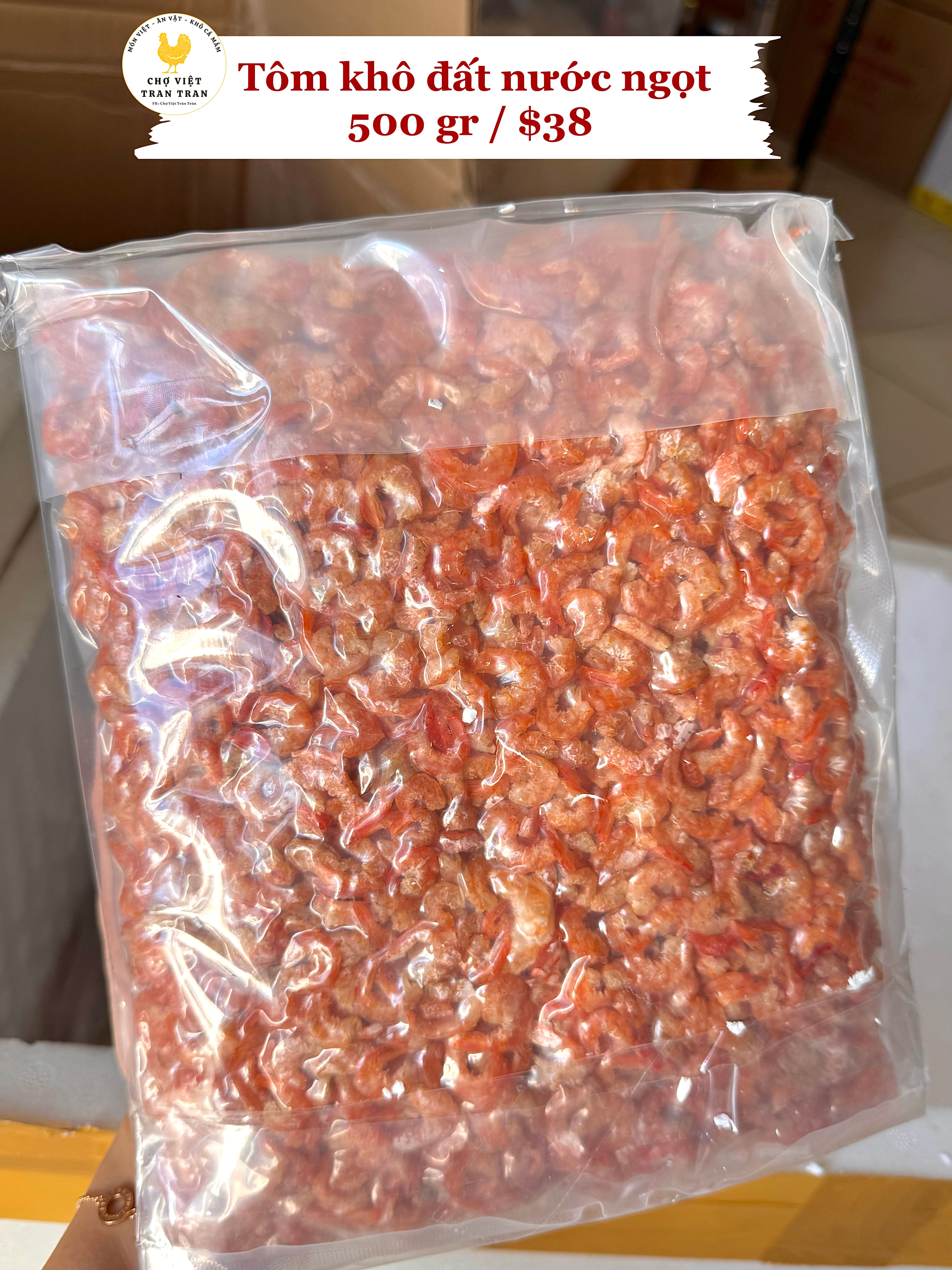 Tôm khô đất nước ngọt Cà Mau