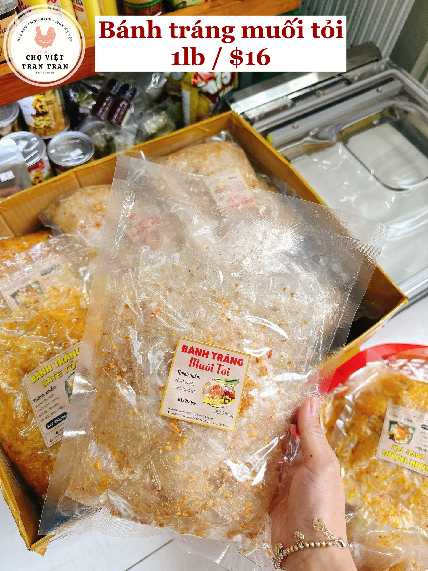 Bánh tráng muối tỏi