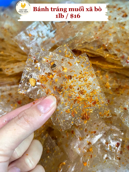 Bánh tráng muối xả bò