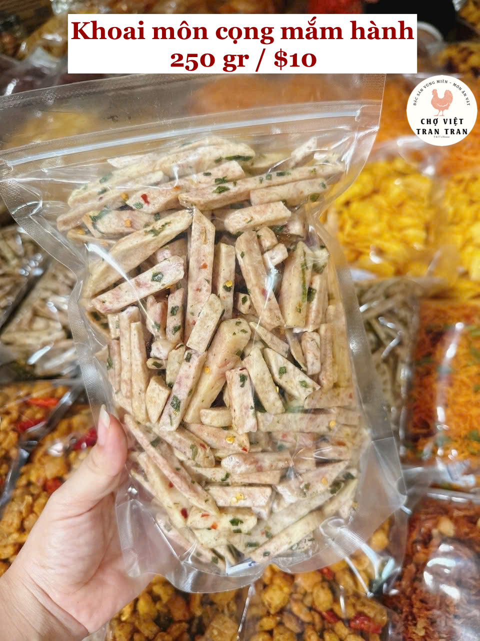 Khoai môn cọng mắm hành
