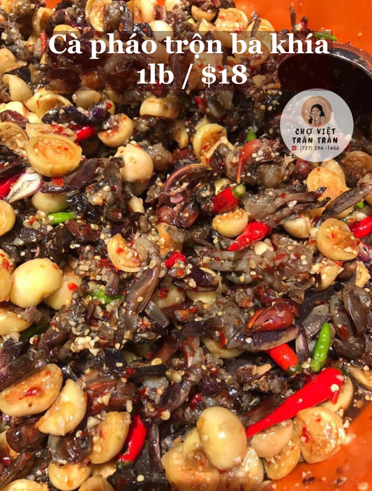 Mắm Ba khía trộn cà pháo