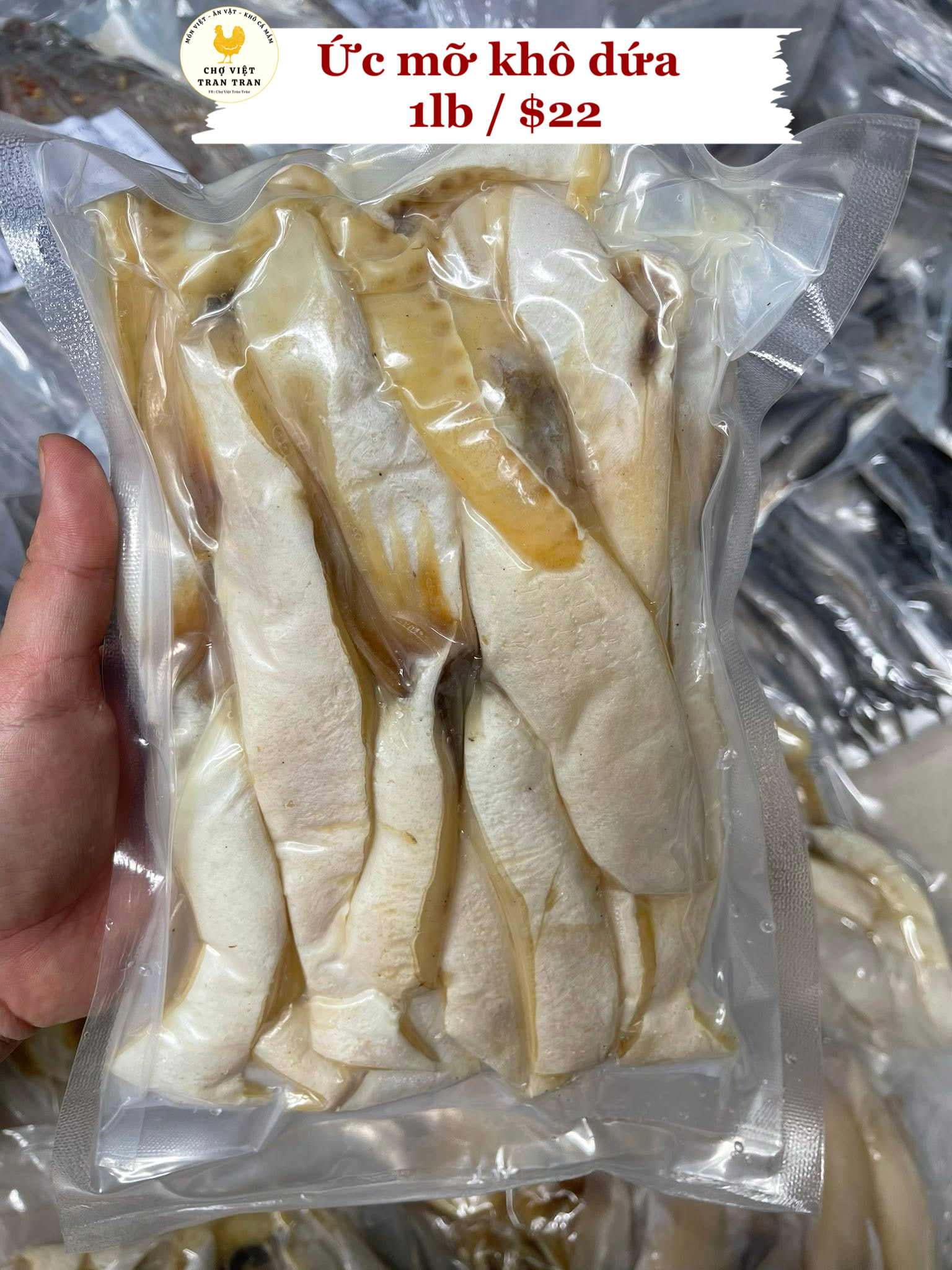 Ức mỡ khô dứa