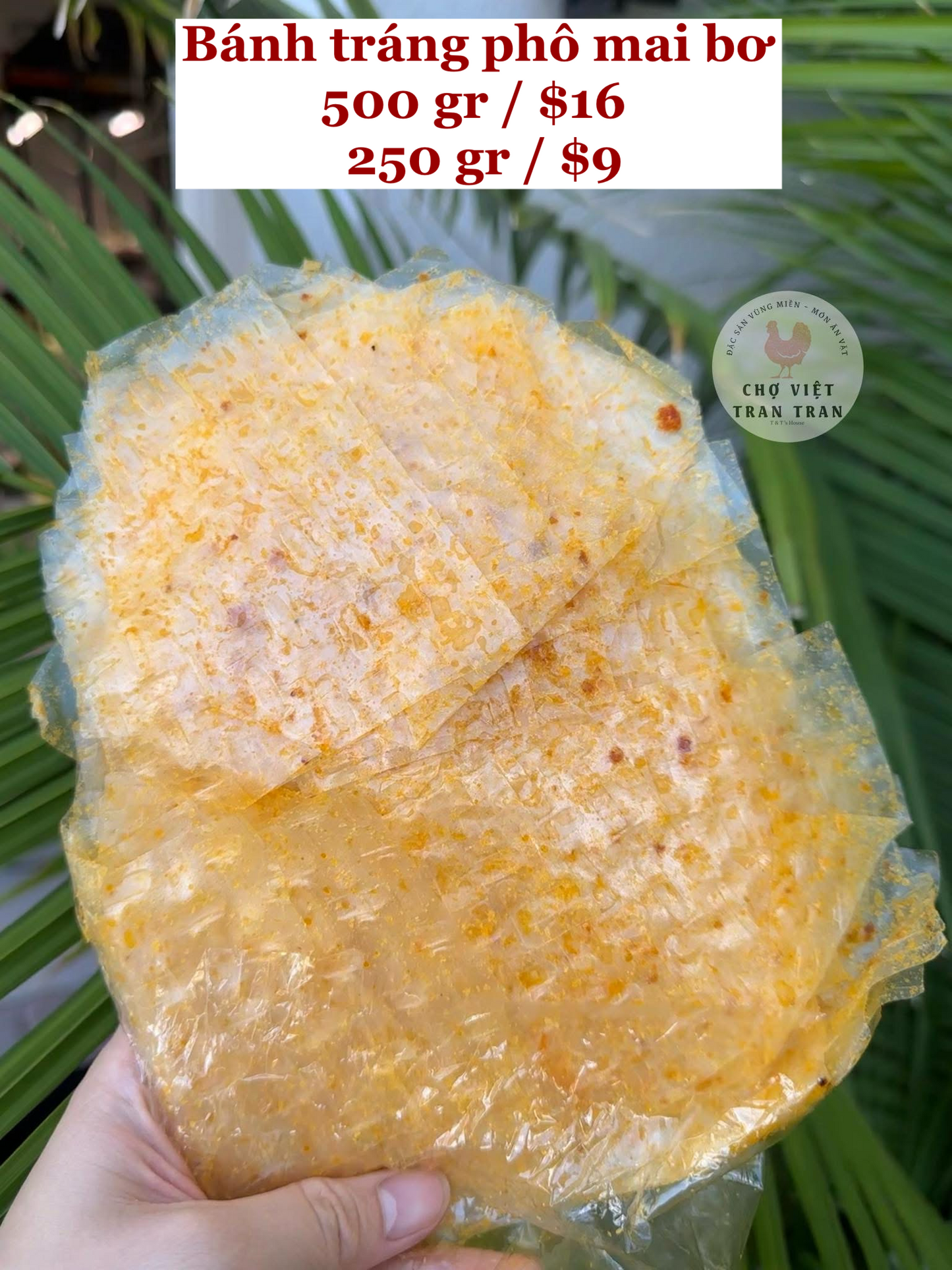 Bánh tráng phô mai bơ