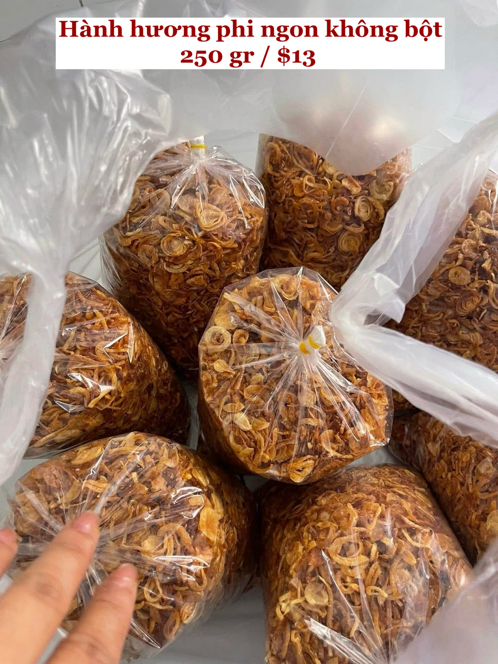 Hành phi ngon không bột