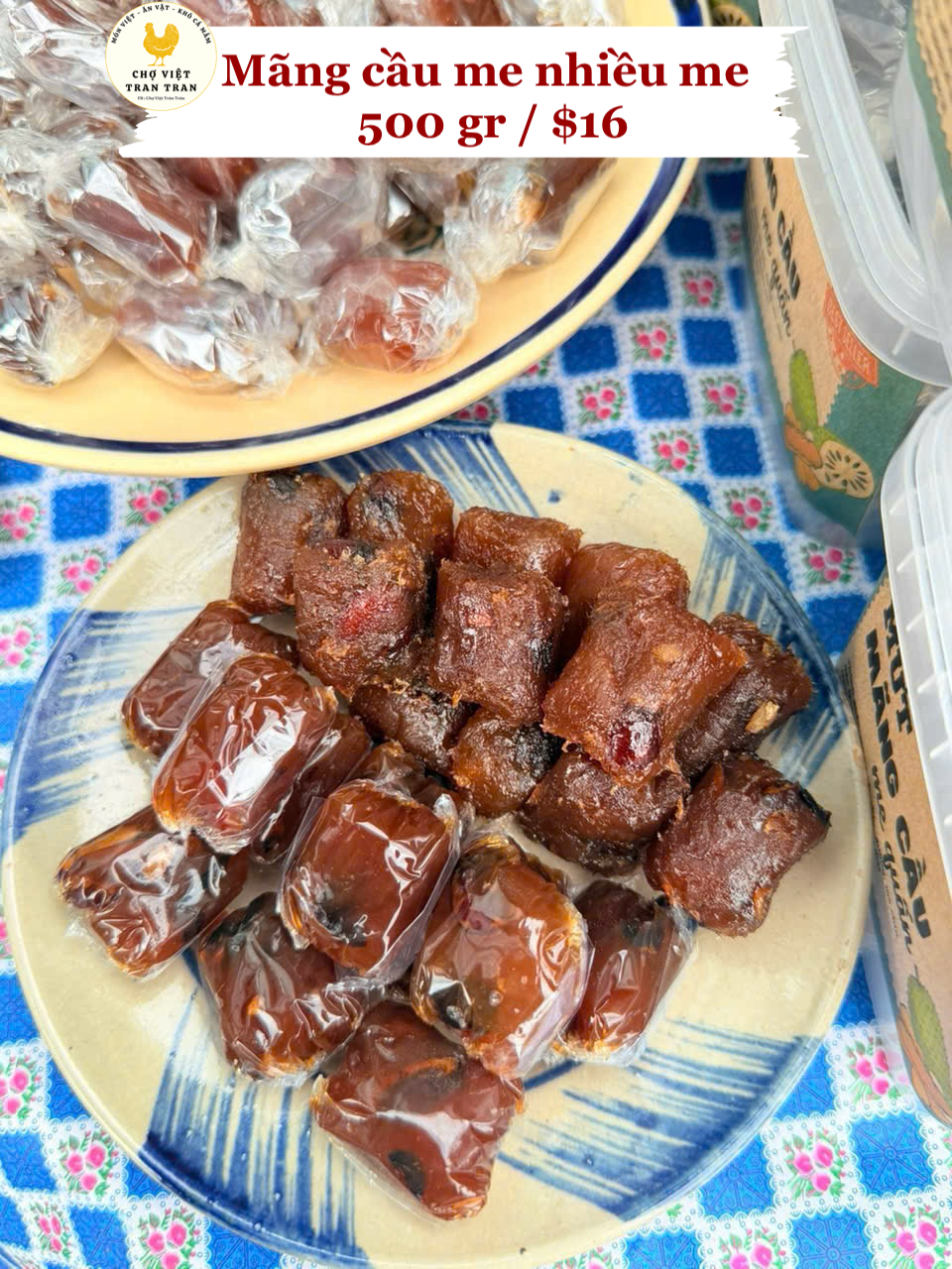 Mứt Mãn cầu me nhiều me