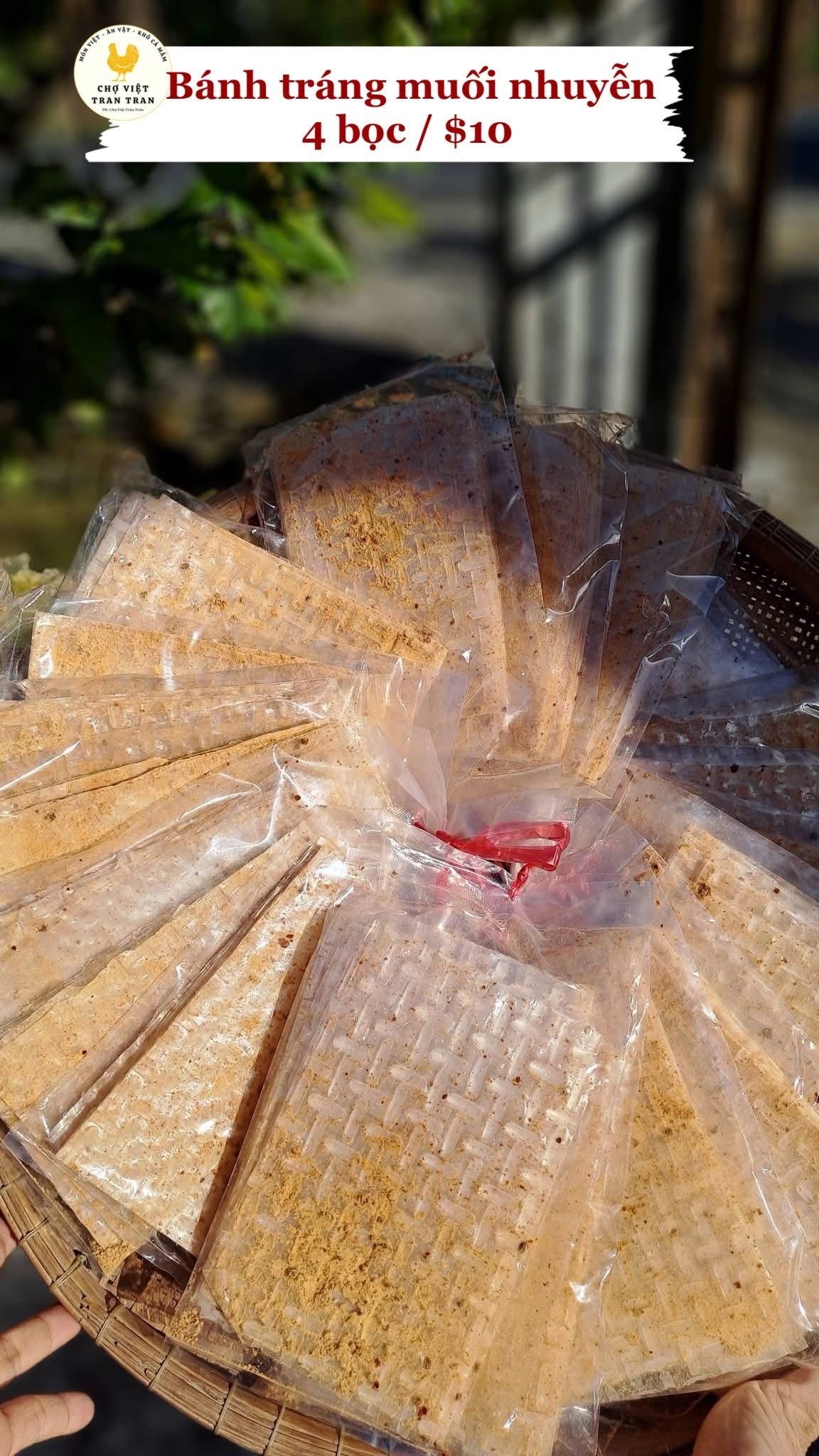 Bánh tráng muối nhuyễn