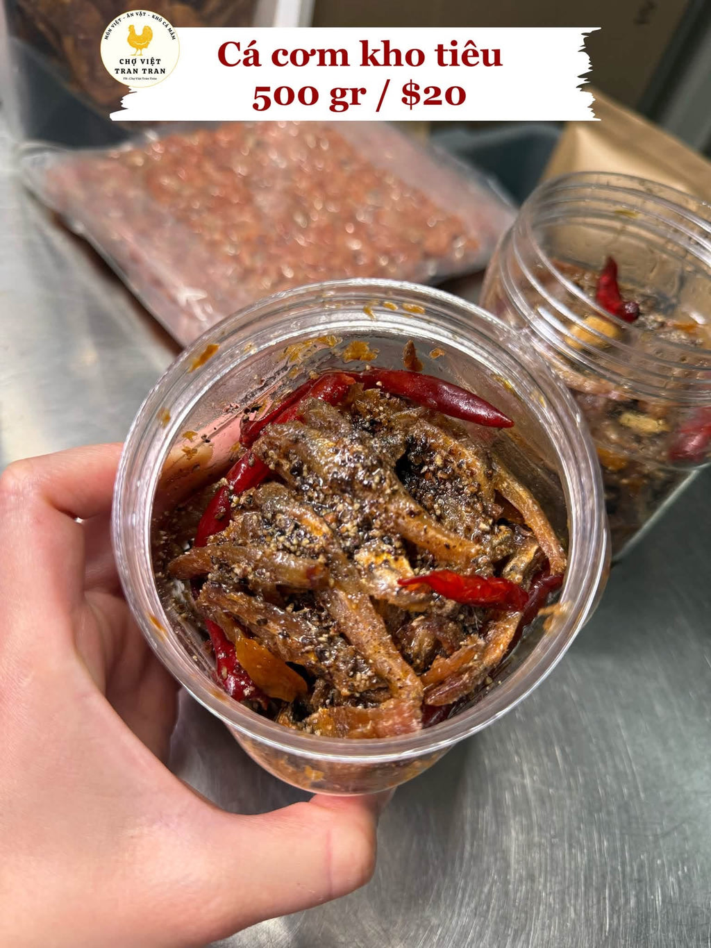 Cá cơm kho tiêu