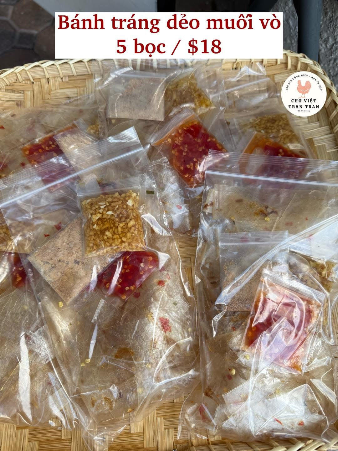 Bánh tráng muối vò