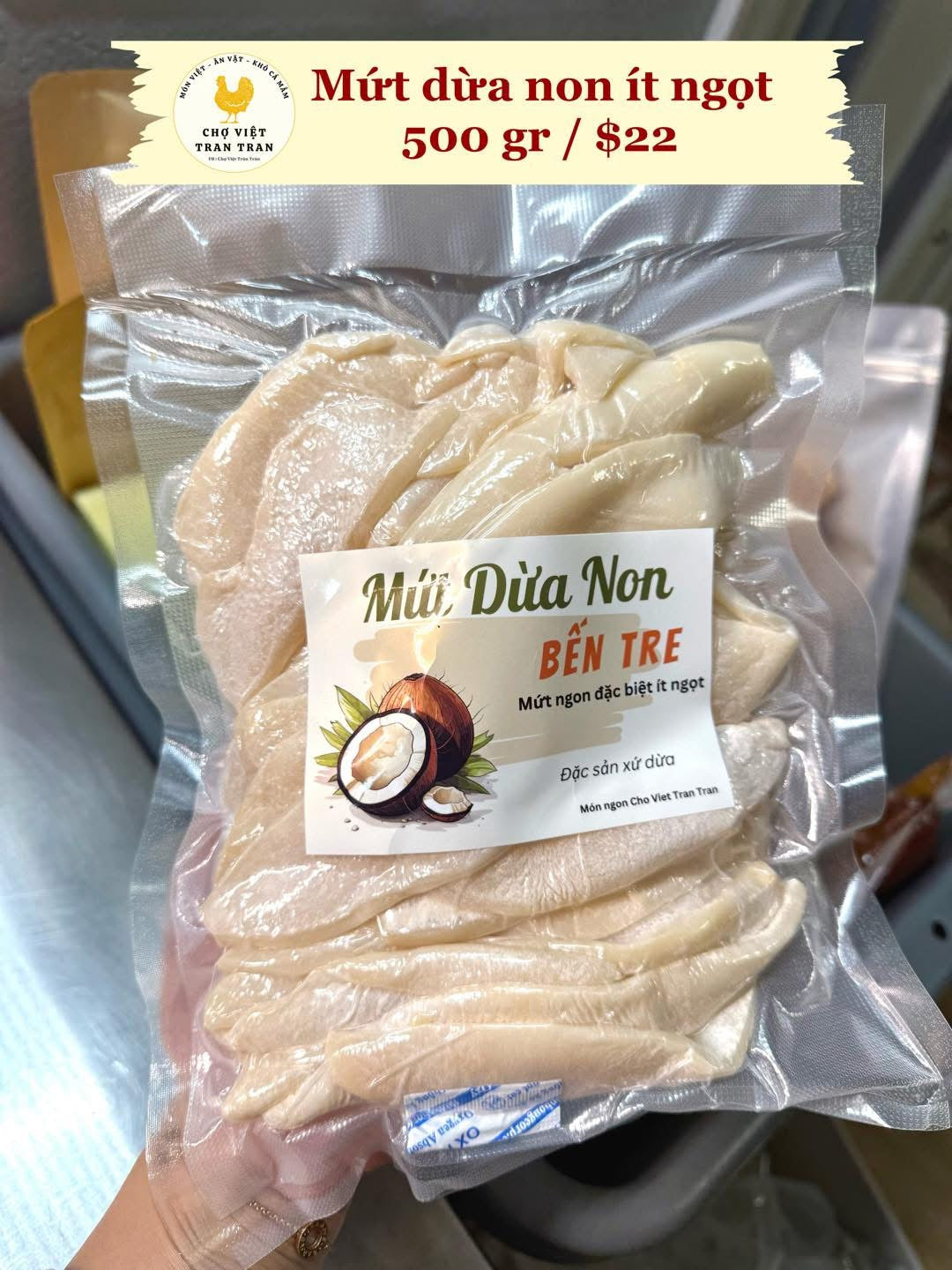 Mứt dừa non ít ngọt